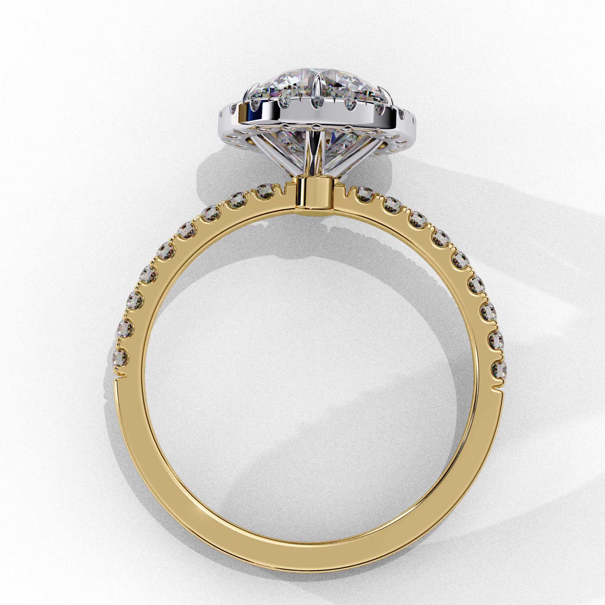 1.86 CT Brilliant Round Ring 9k