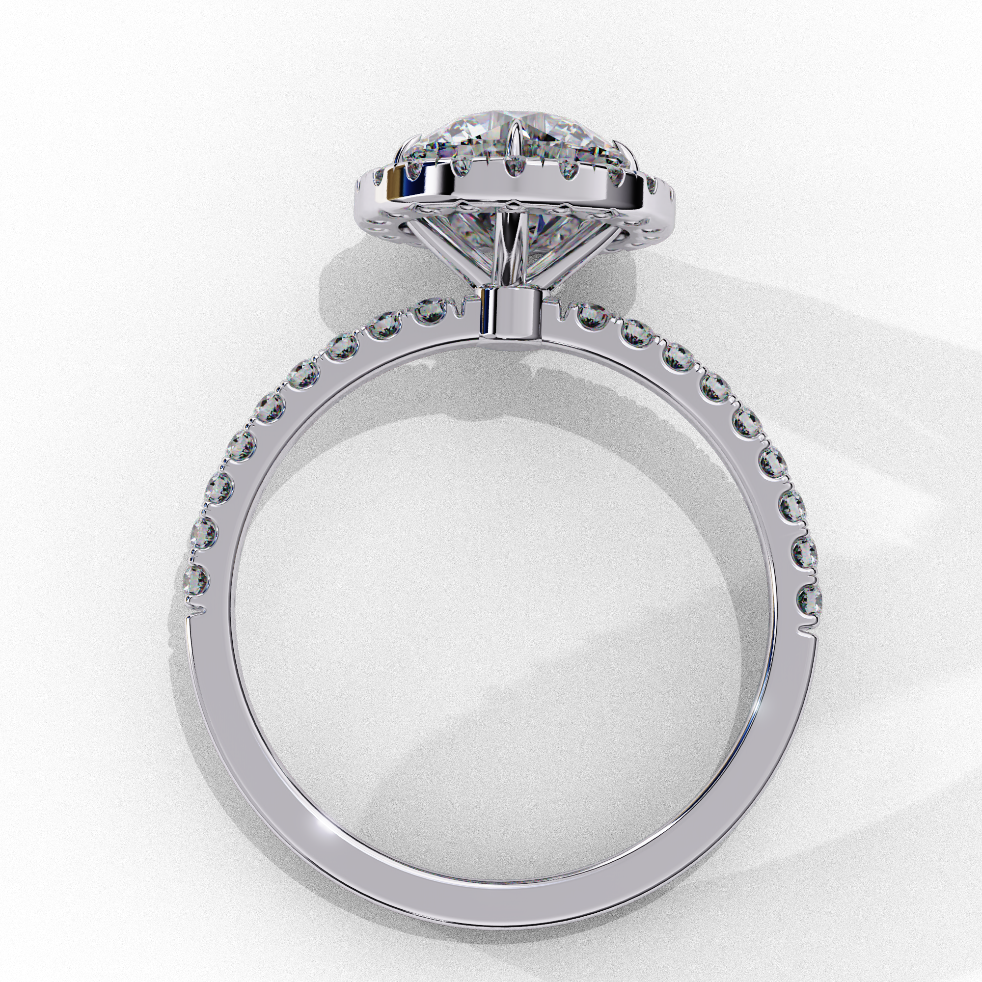 1.86 CT Brilliant Round Ring 9k