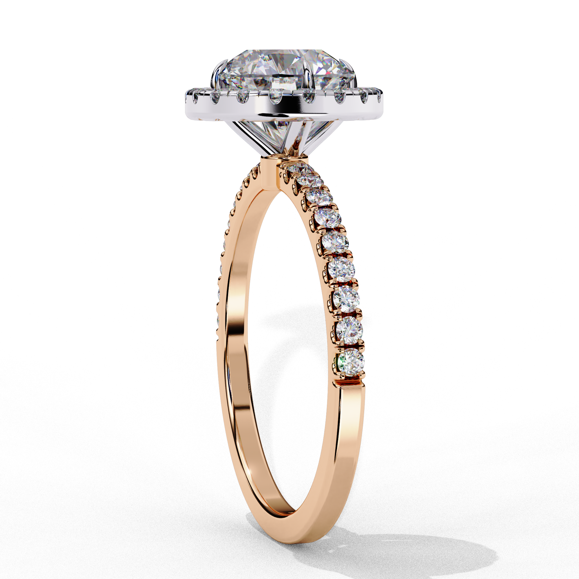 1.86 CT Brilliant Round Ring 9k