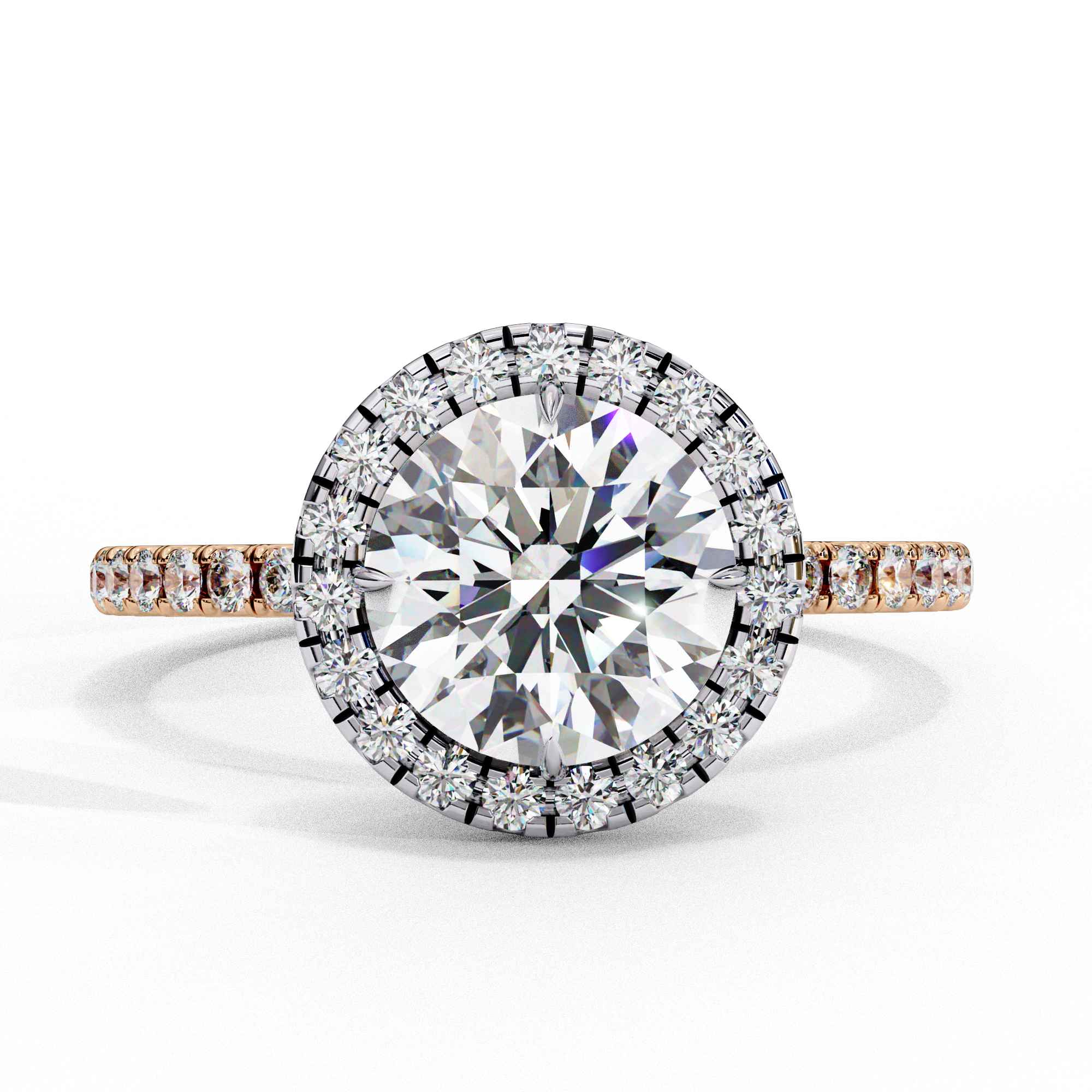 1.86 CT Brilliant Round Ring 9k