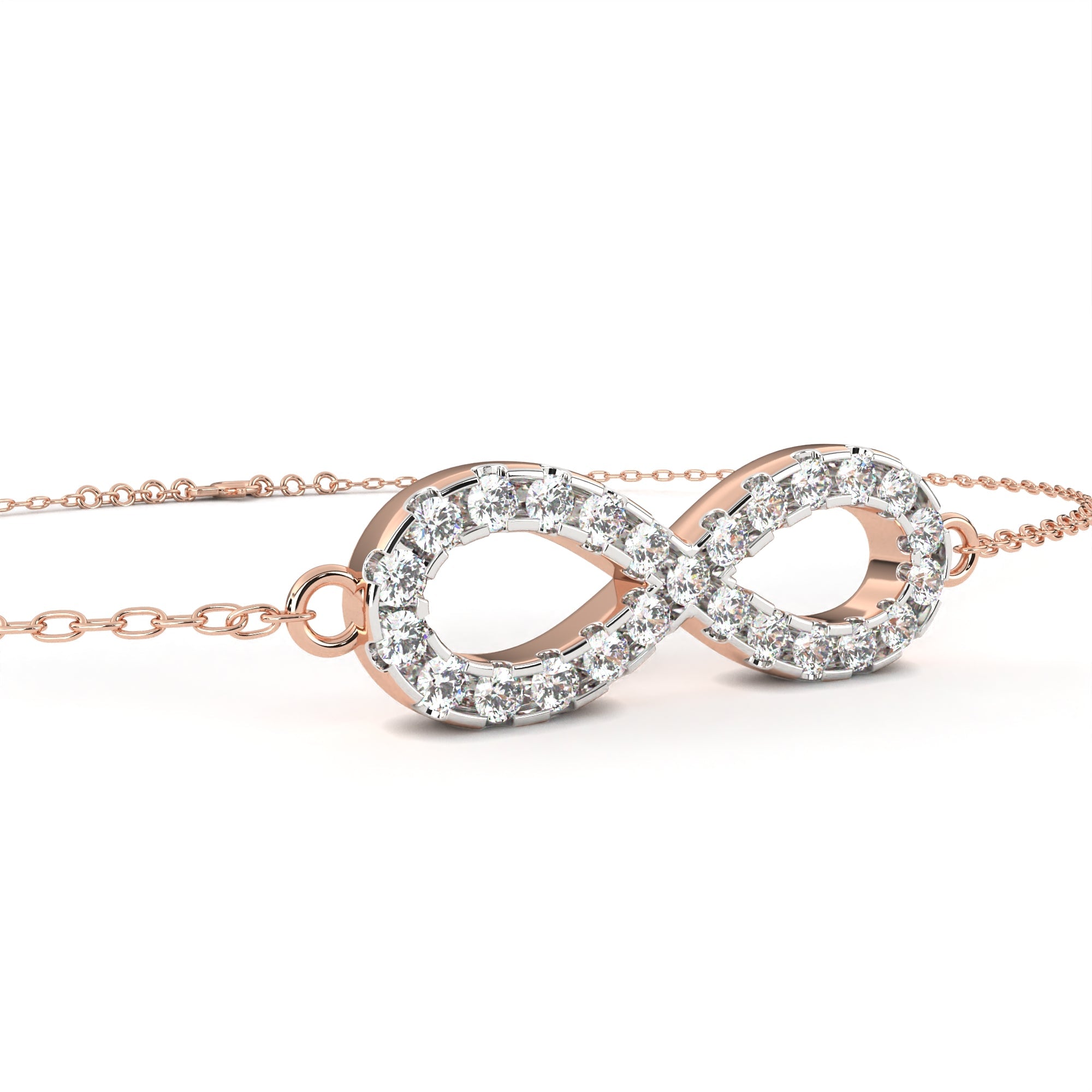 0.39 carat round bracelets 9k