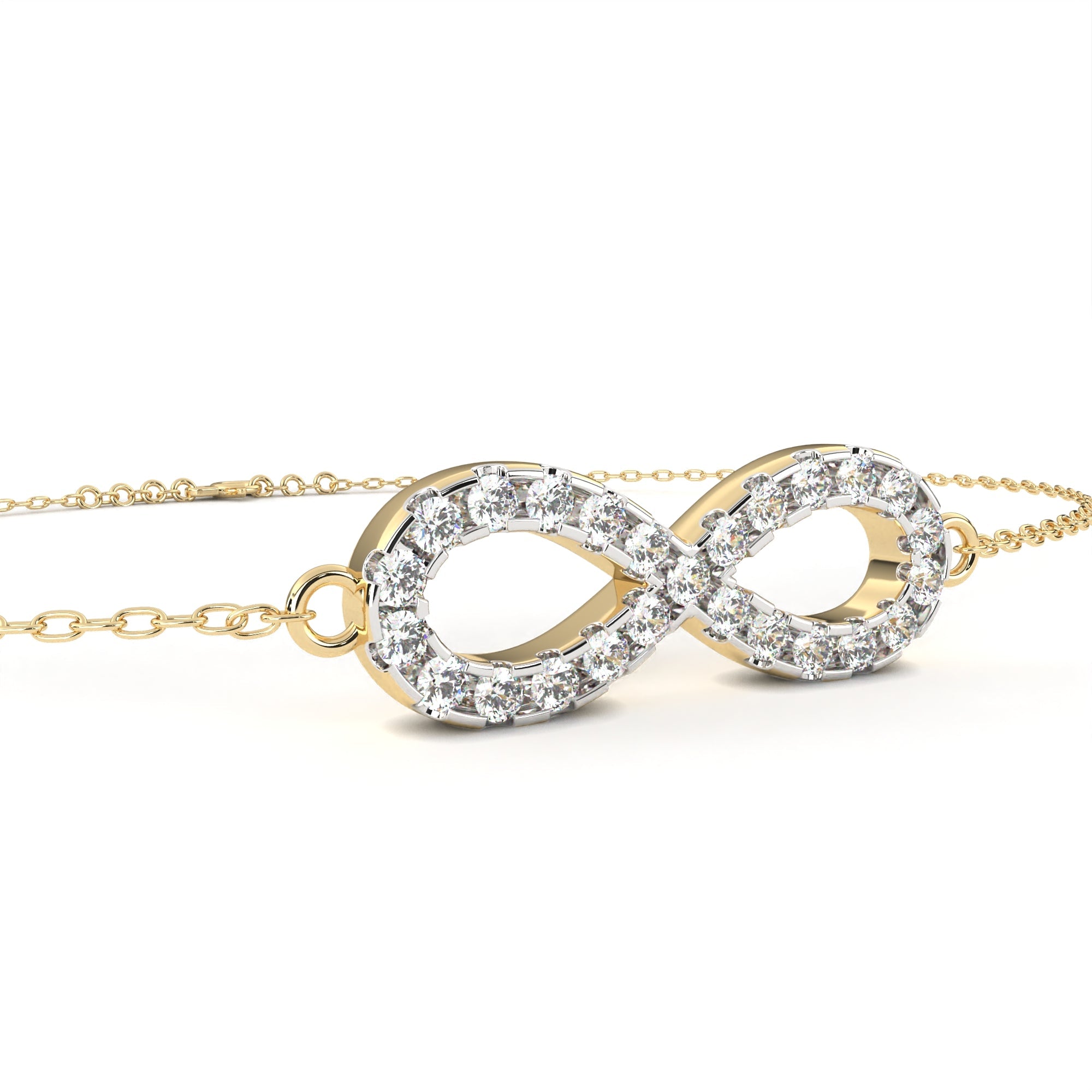 0.39 carat round bracelets 9k