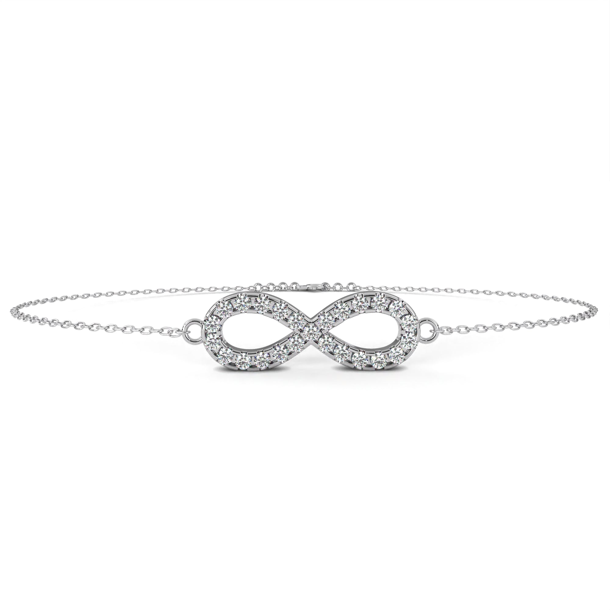 0.39 carat round bracelets 9k