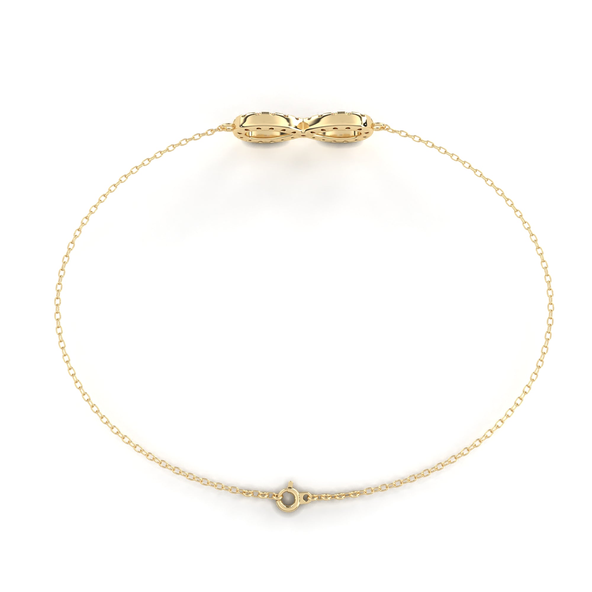 0.39 carat round bracelets 9k