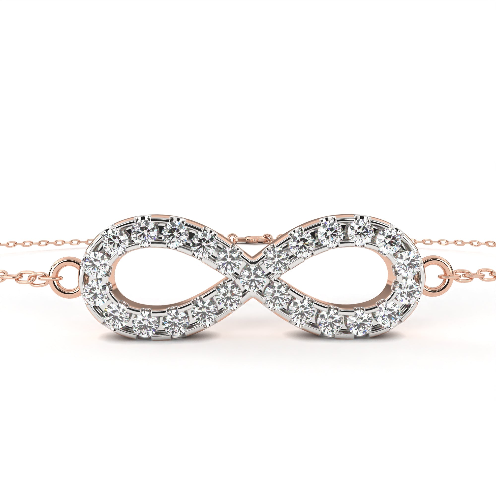 0.39 carat round bracelets 9k