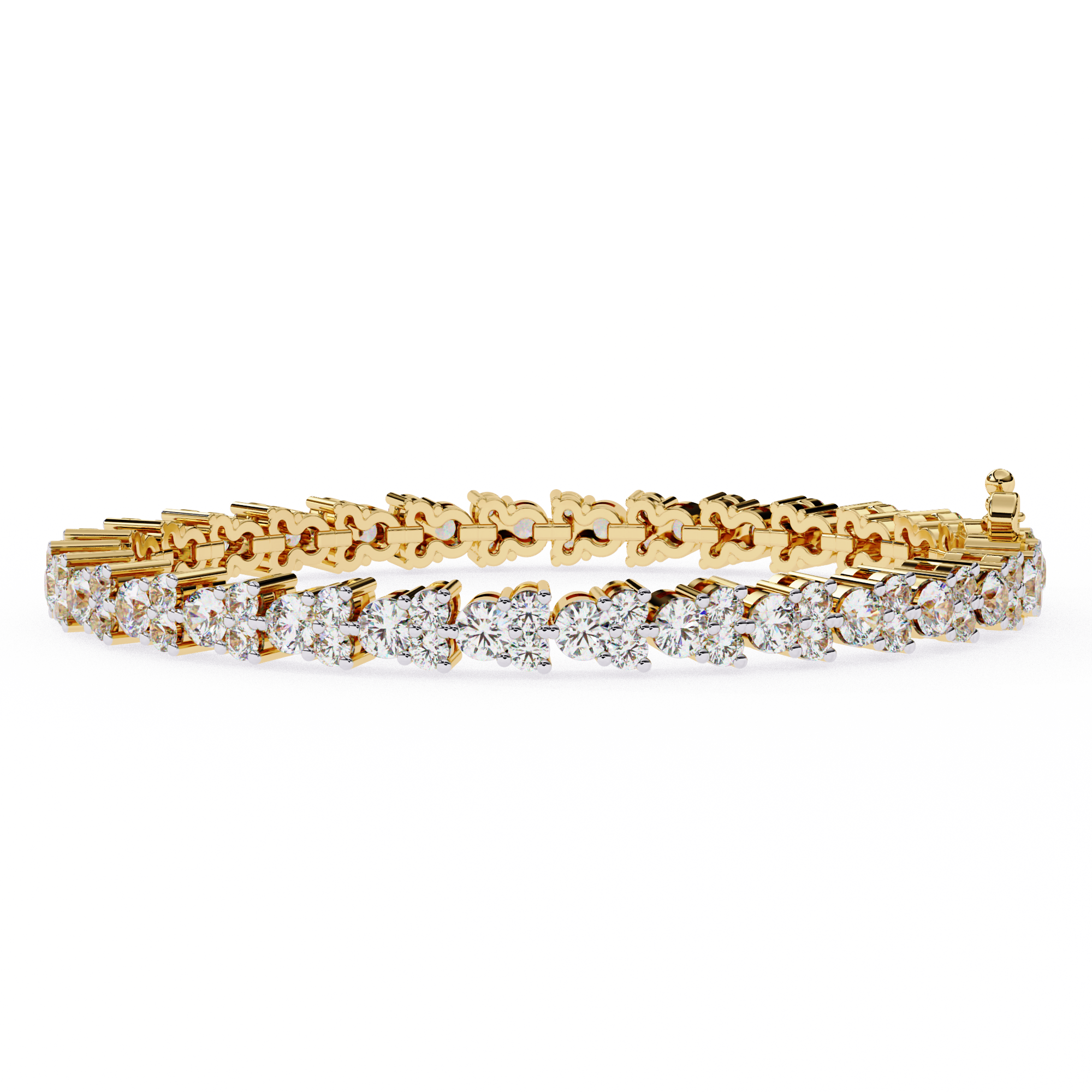 1.28 ct Radiant Elegance Bracelet 9k