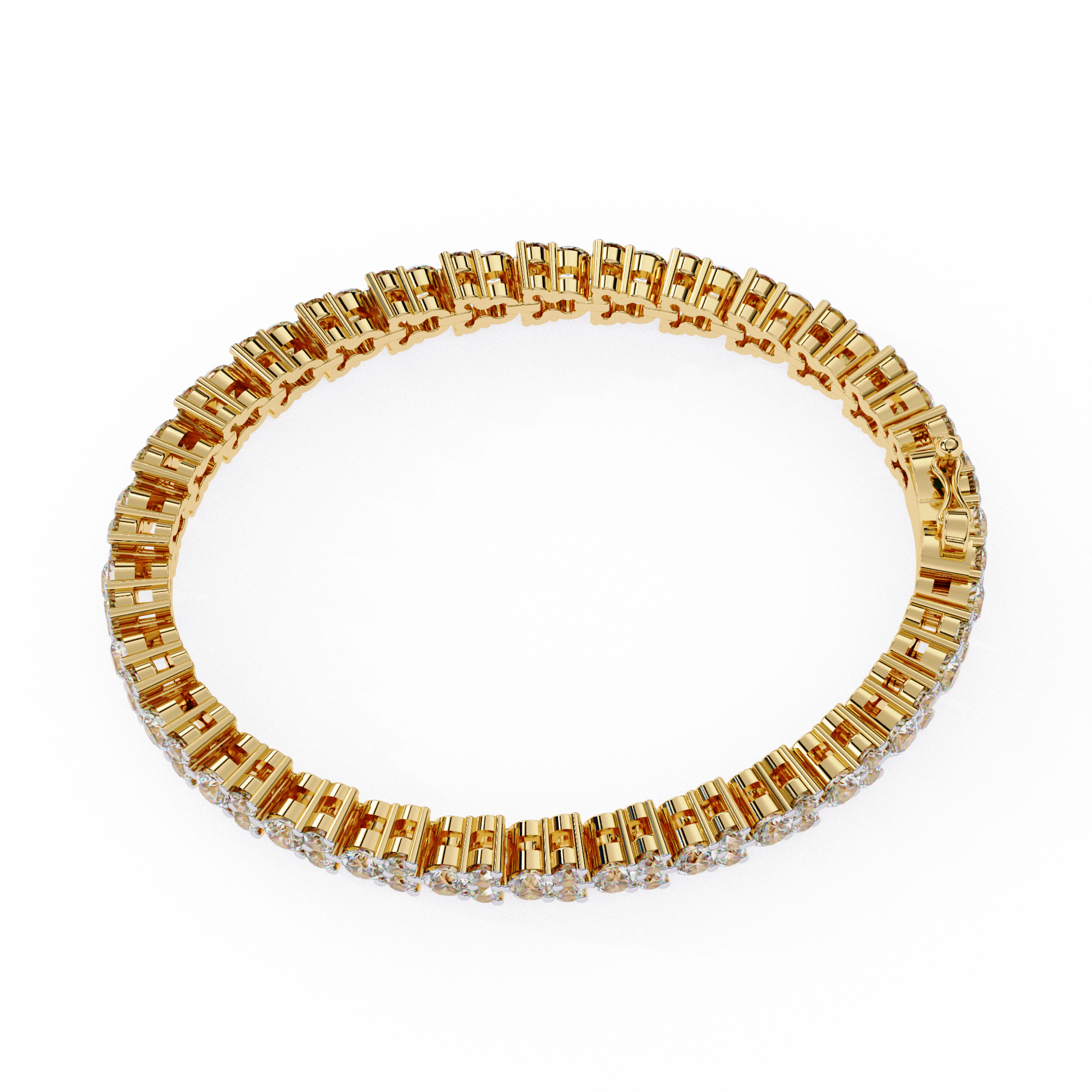 1.28 ct Radiant Elegance Bracelet 9k