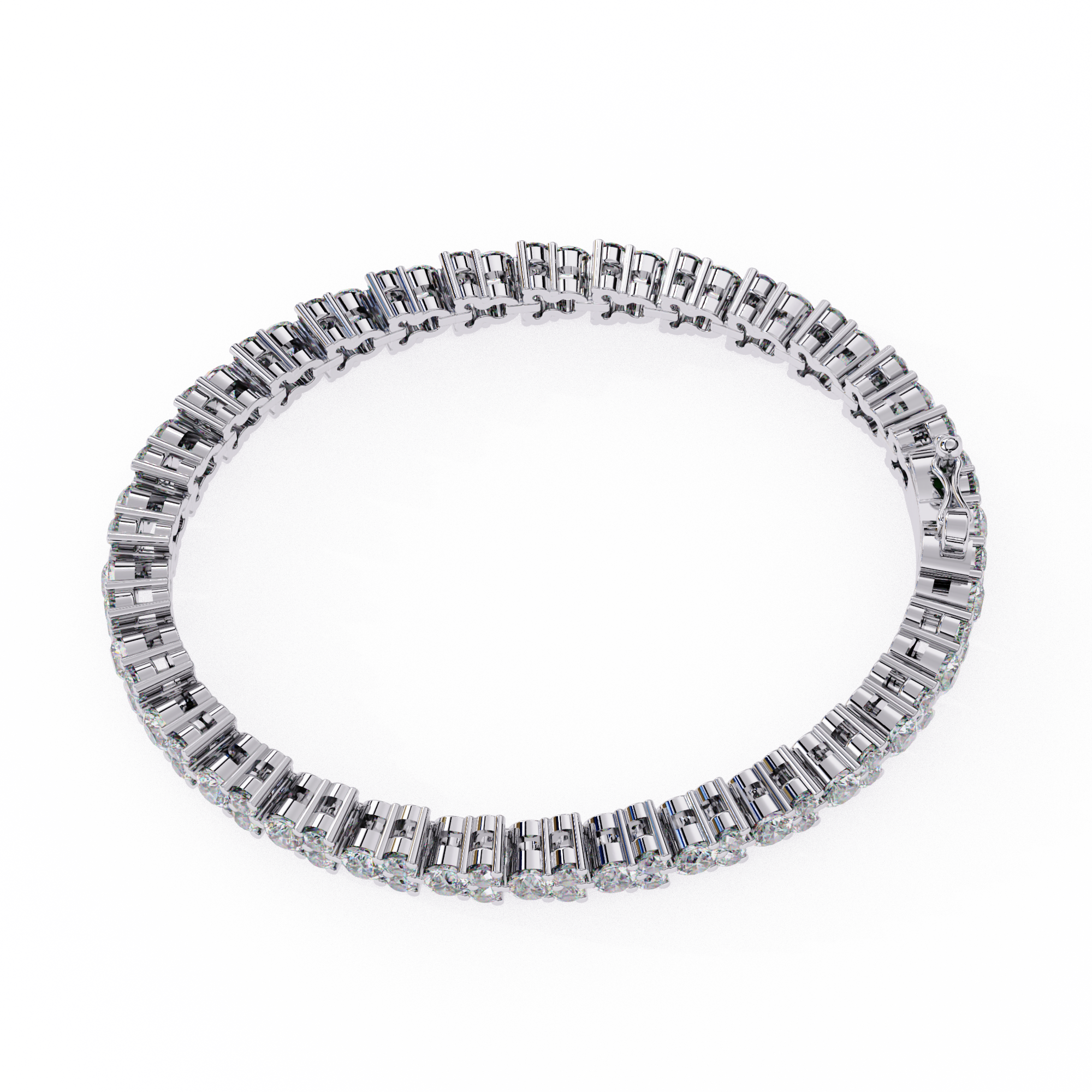 1.28 carat round diamond bracelet