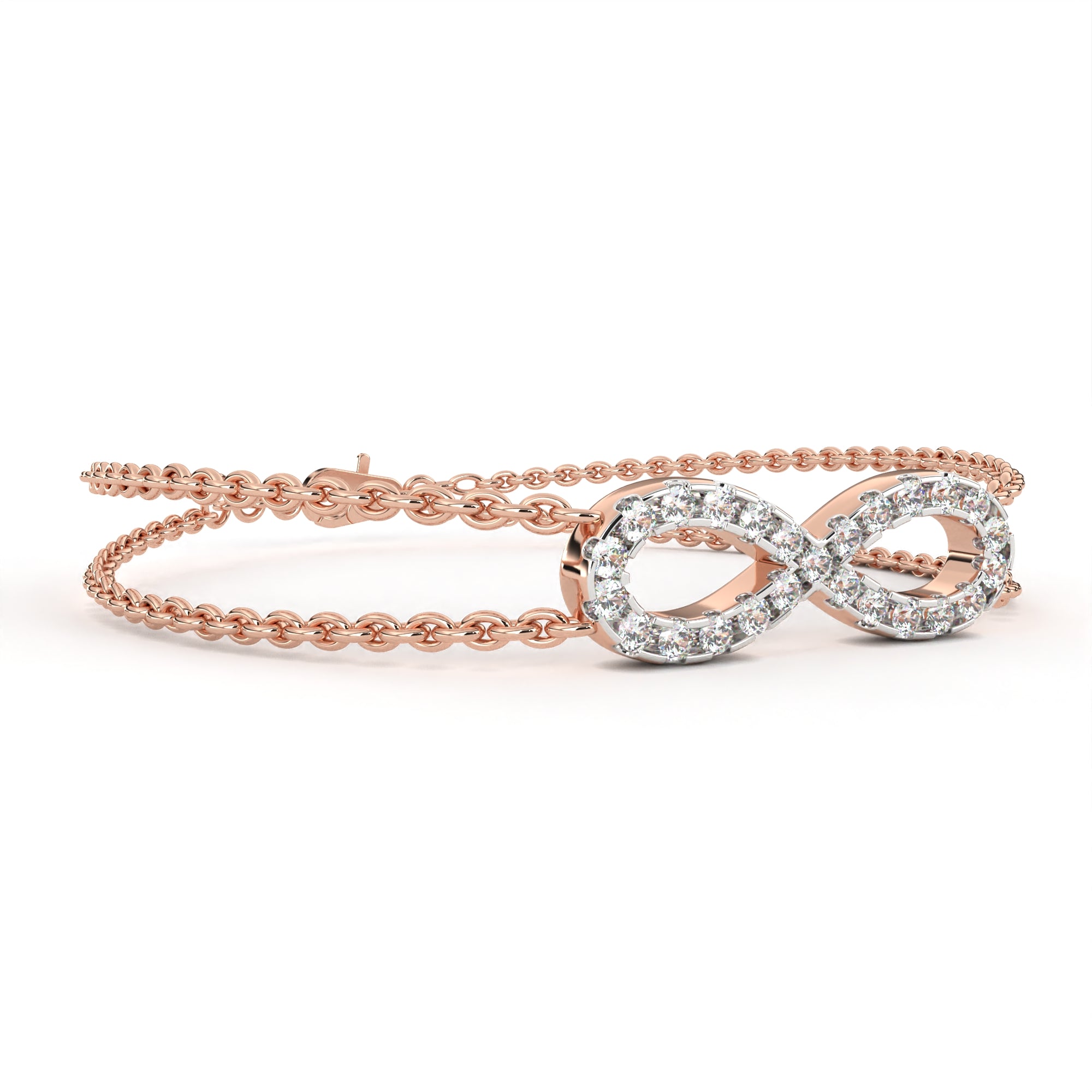 0.39 carat round bracelet