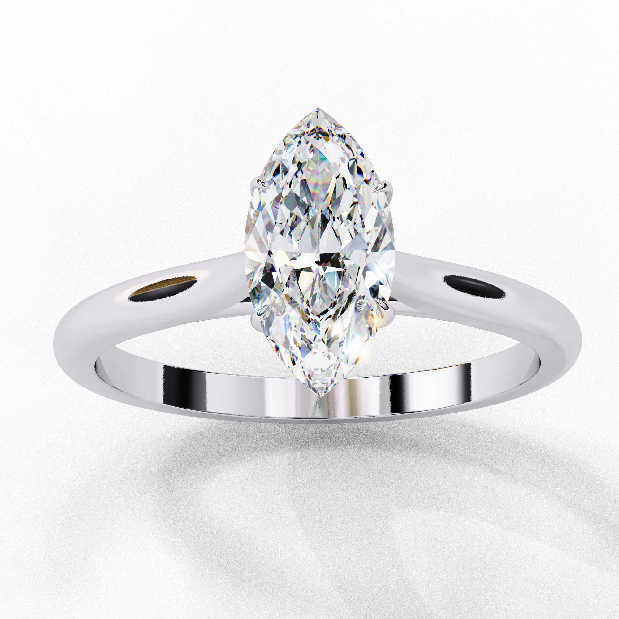 3 carat marquise rings 18K