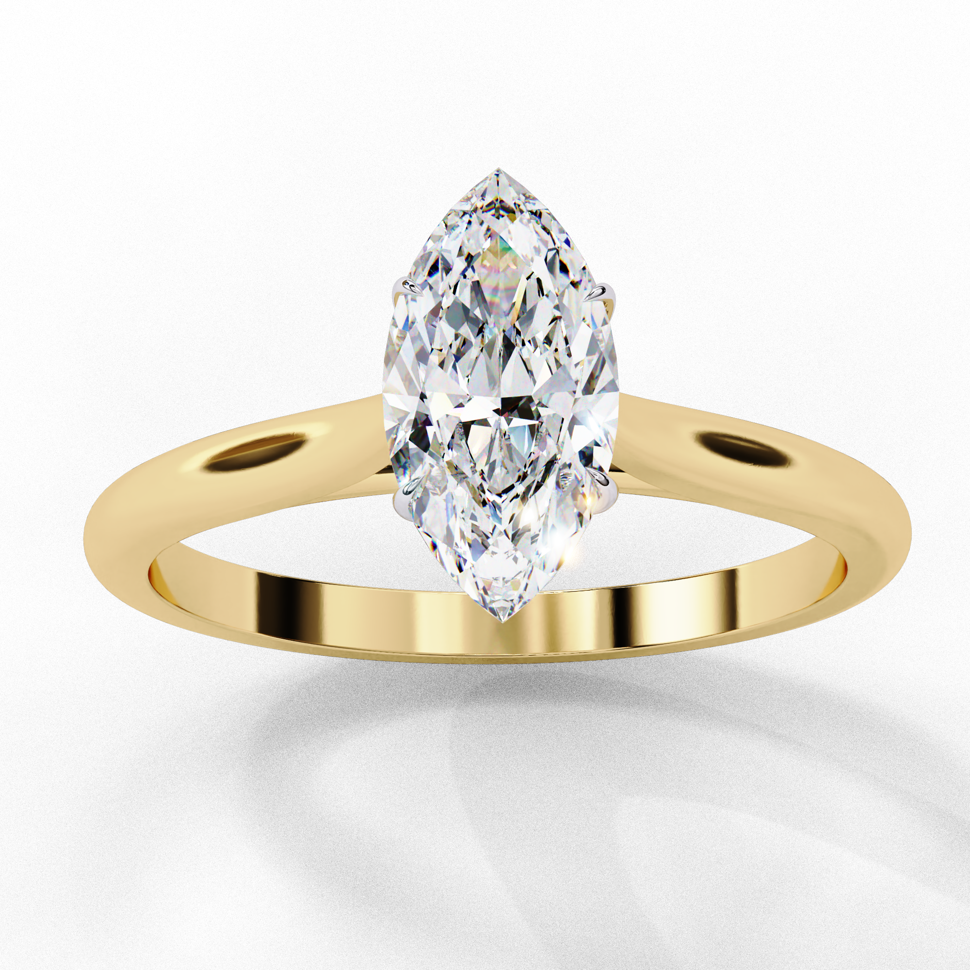 0.82 carat marquise rings 9k
