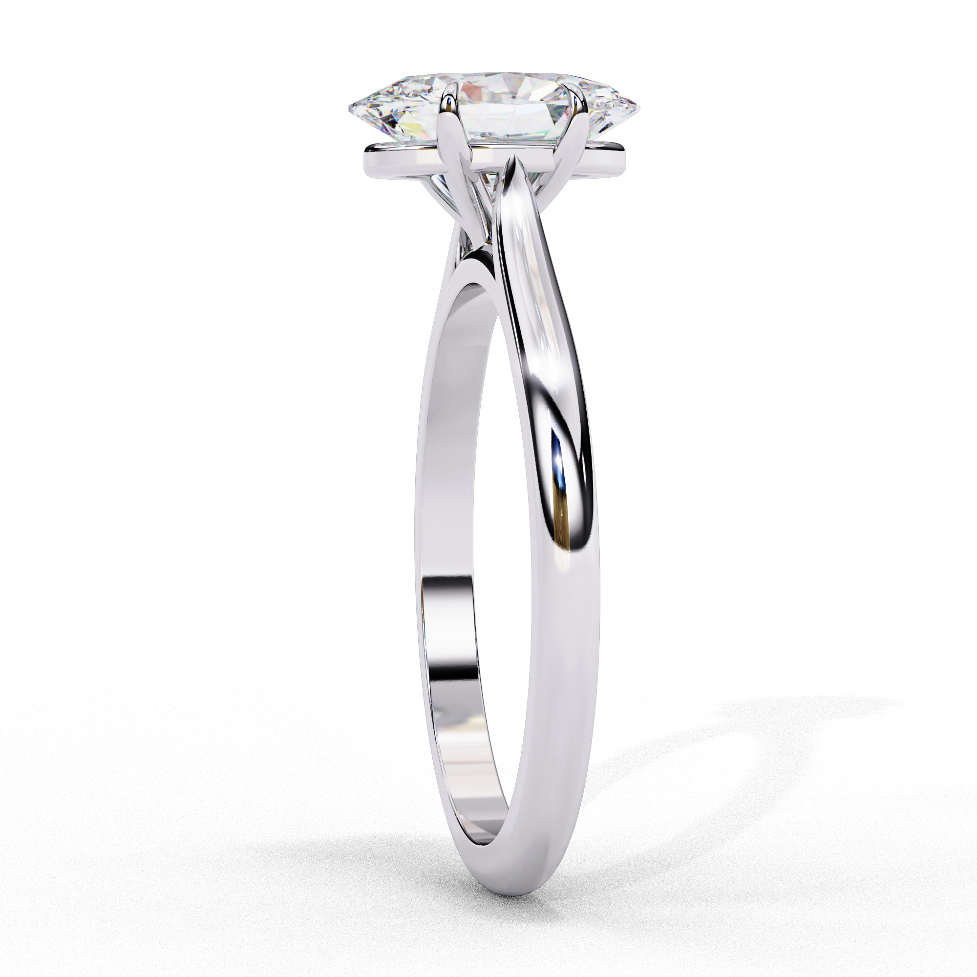 1.2 carat oval rings 18K