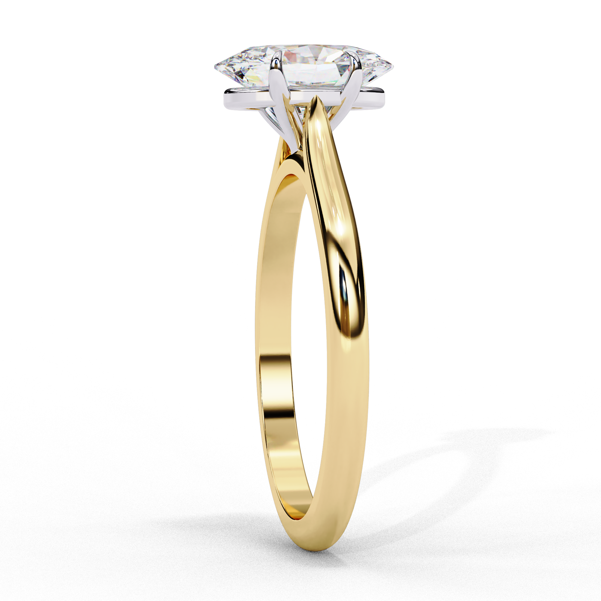 1.2 carat oval rings 18K