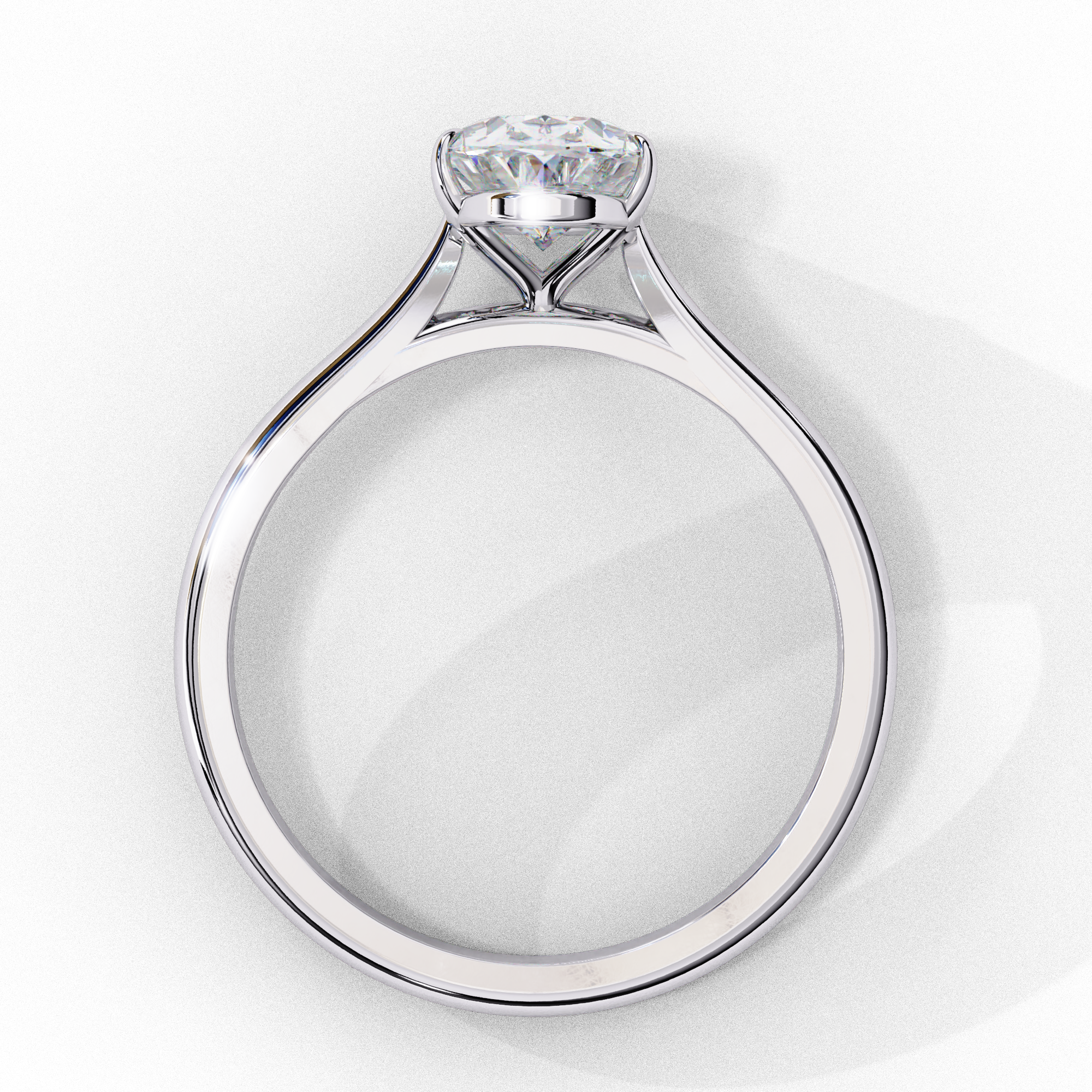 1.2 carat oval rings 18K