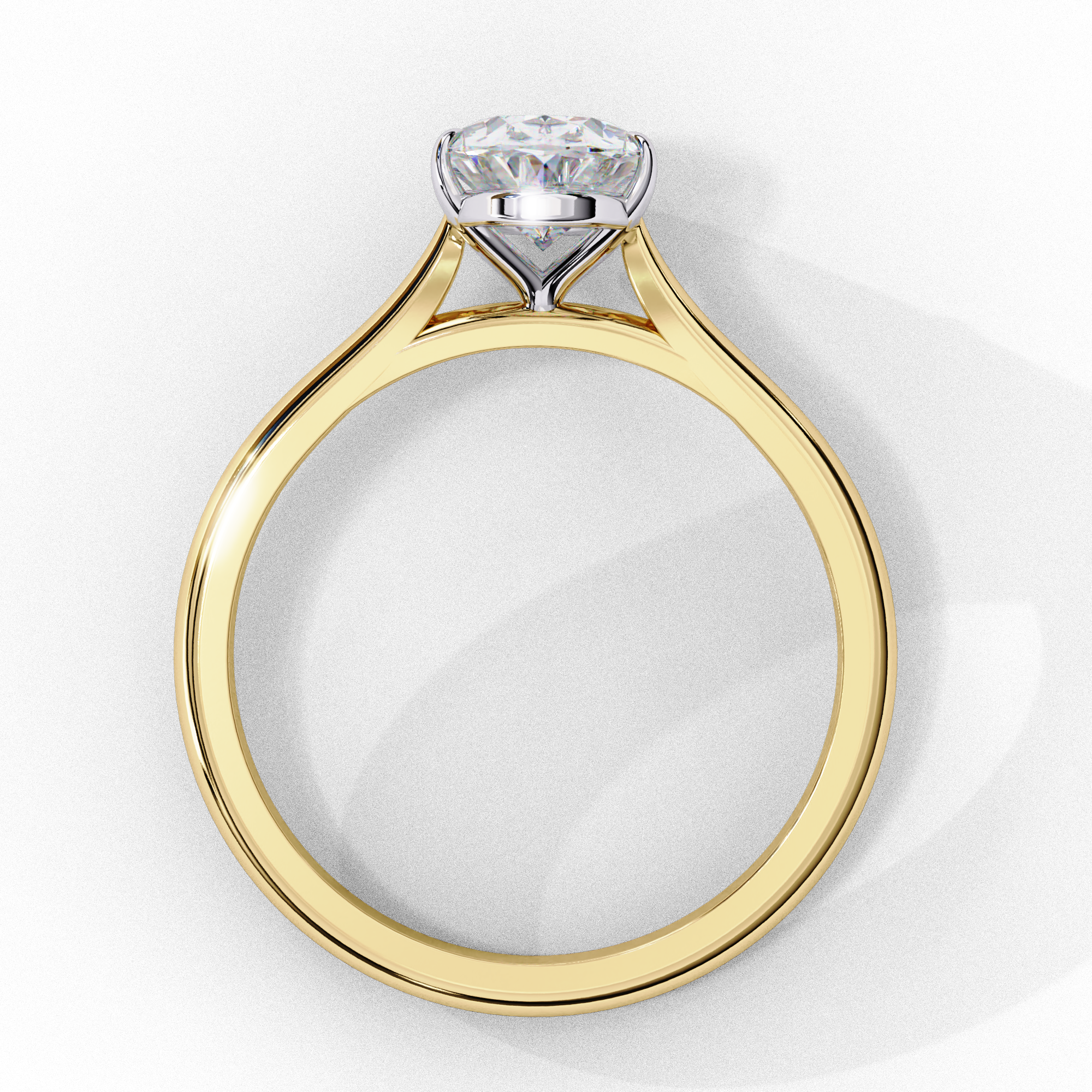 1.2 carat oval rings 18K