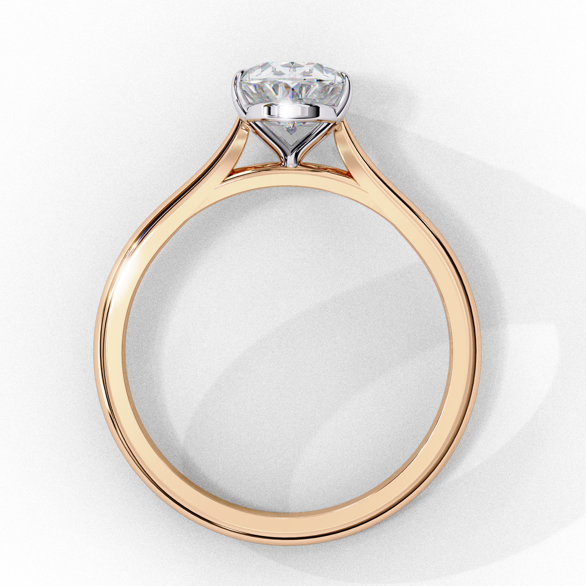 1.2 carat oval rings 18K