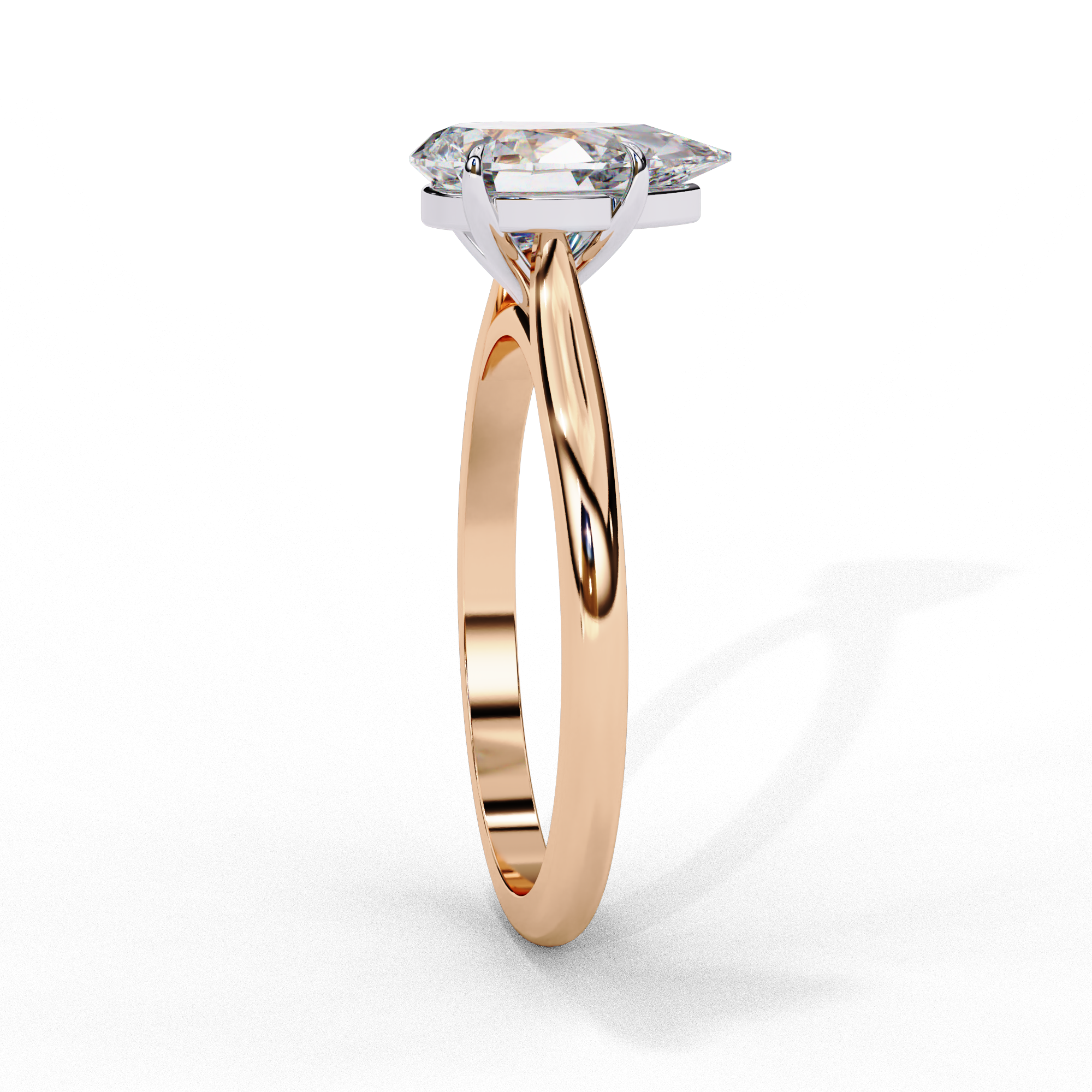 1 ct Pear Elegance Ring 9k