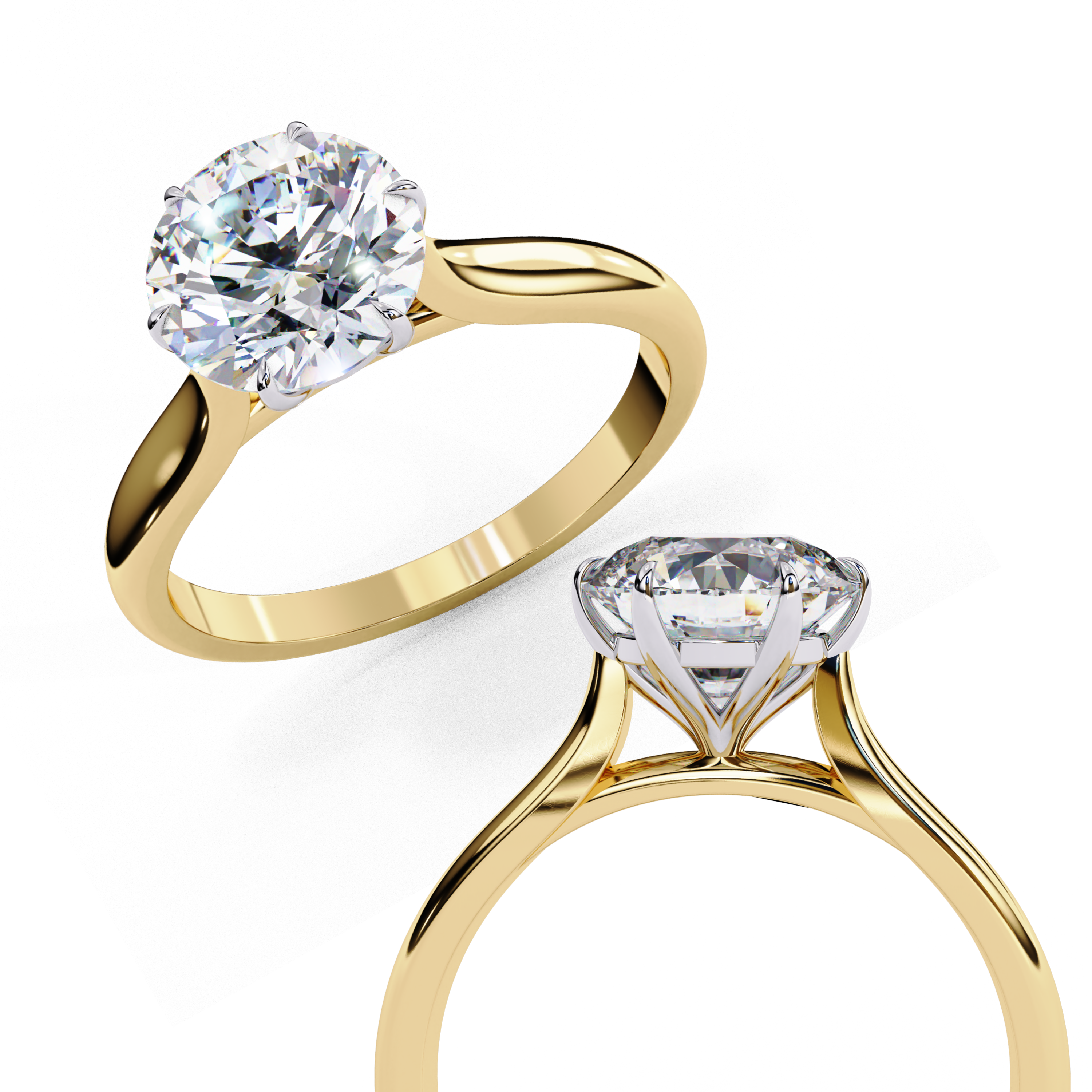 1.92 carat round rings