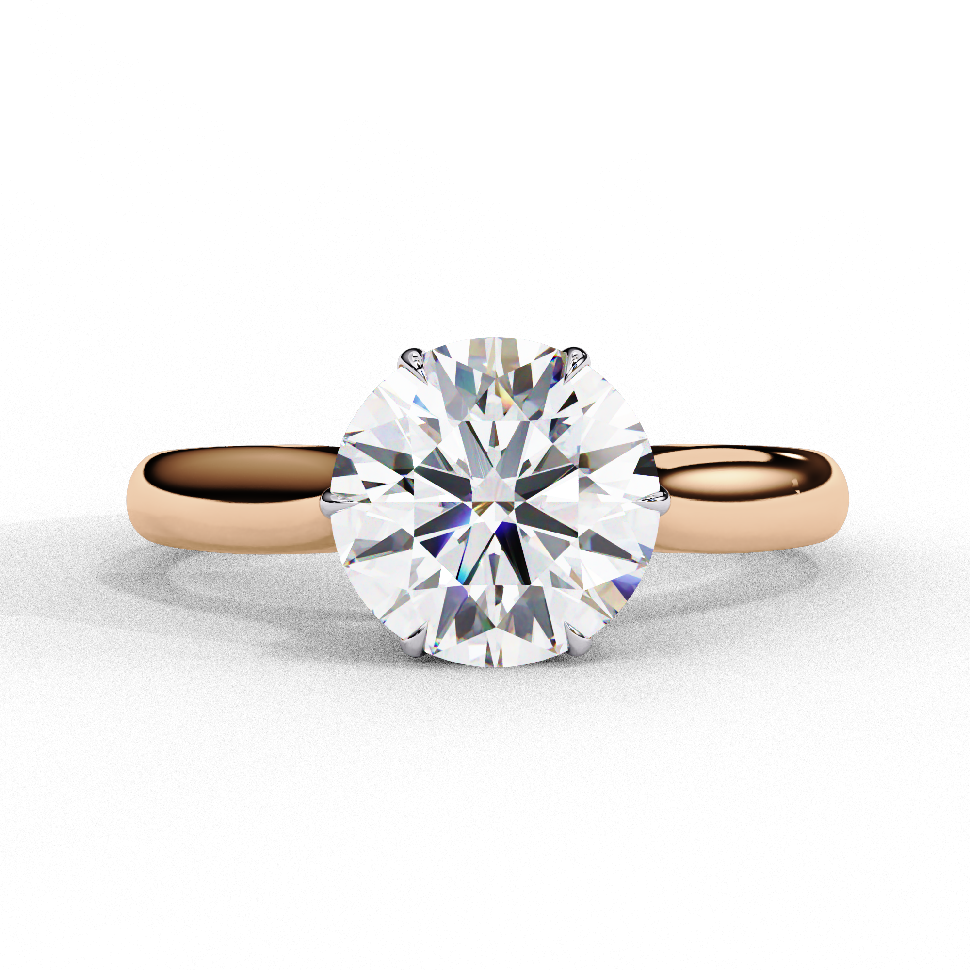 1.92 ct Dazzling Round Ring 9k