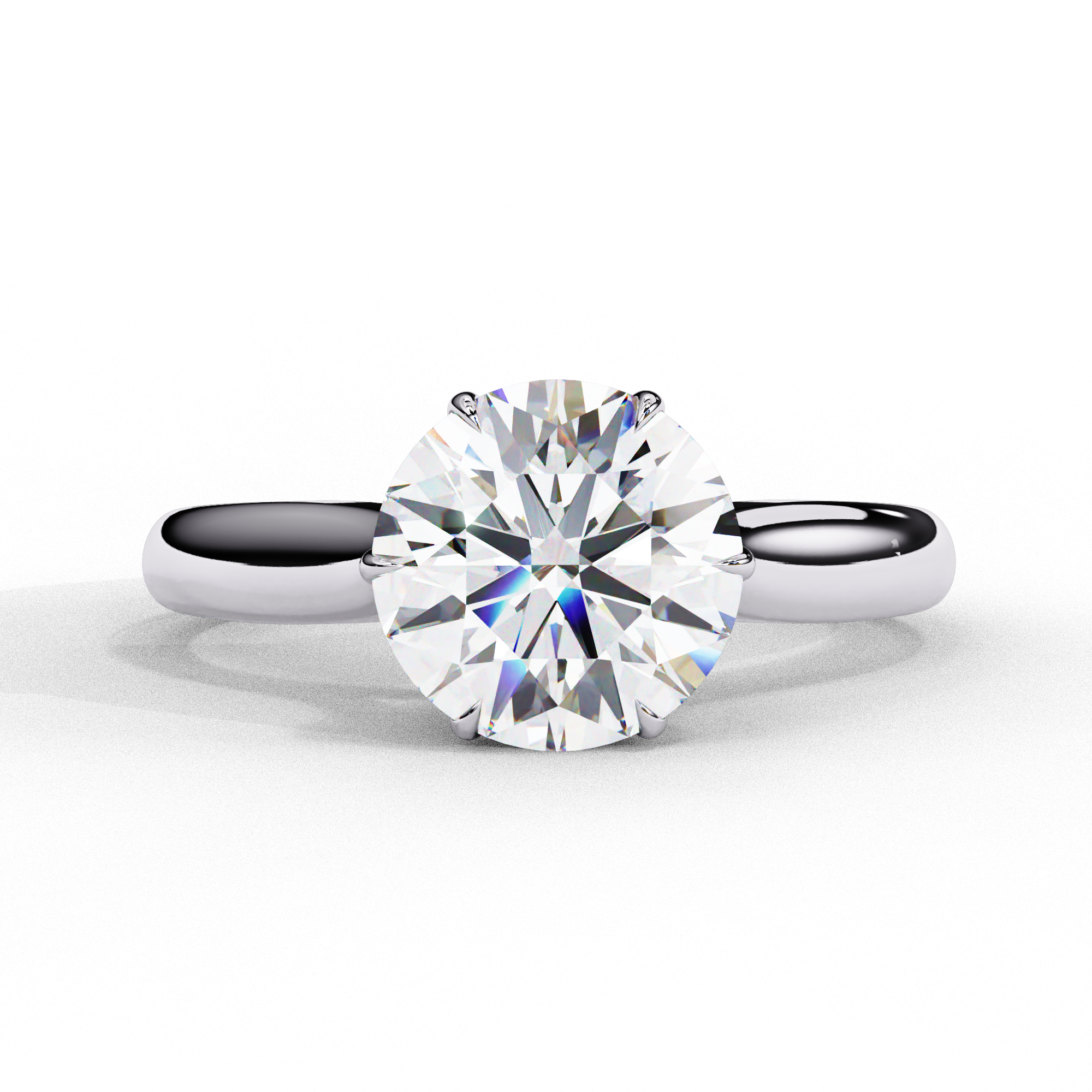1.92 ct Dazzling Round Ring 9k