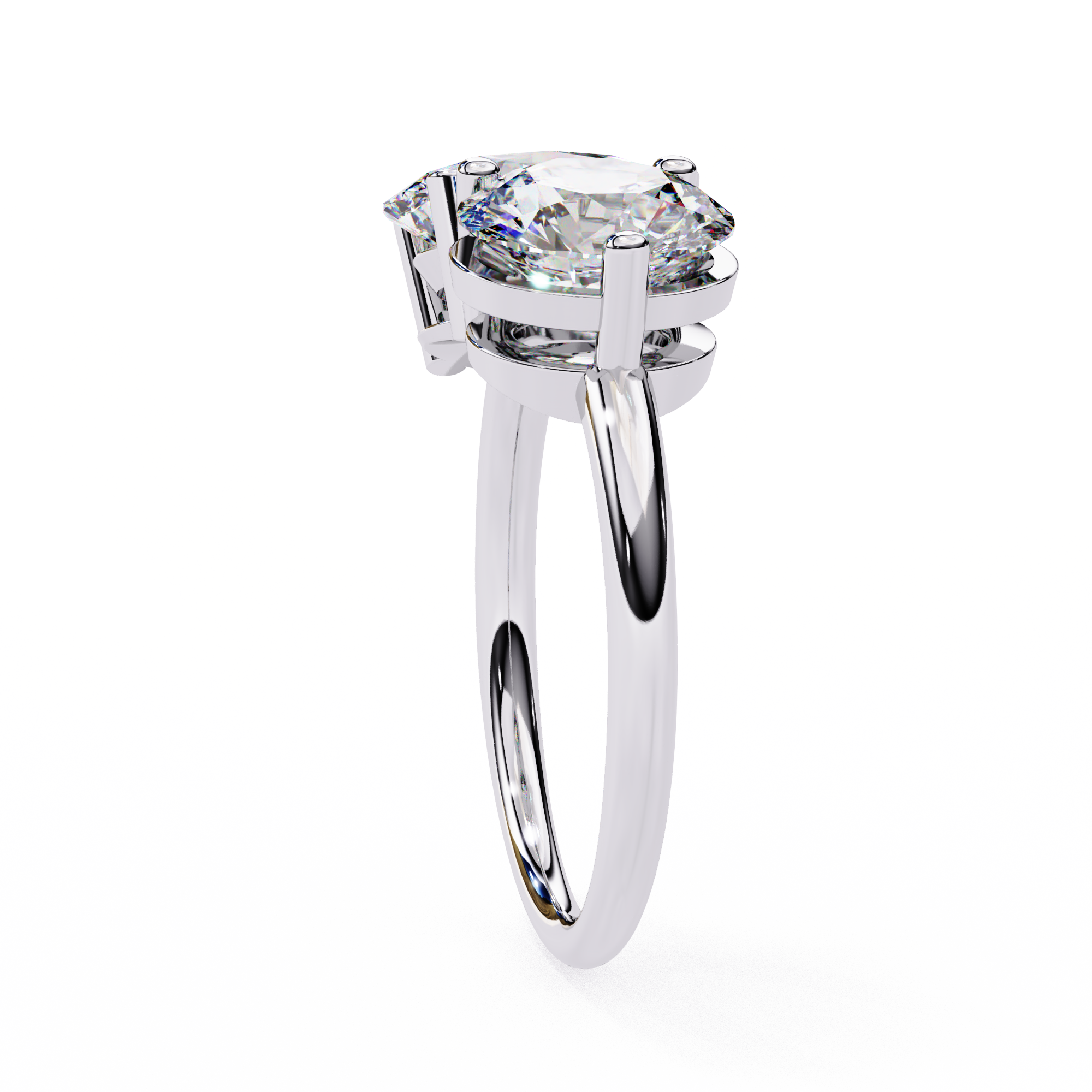 3.32 ct Oval Elegance Ring 9k