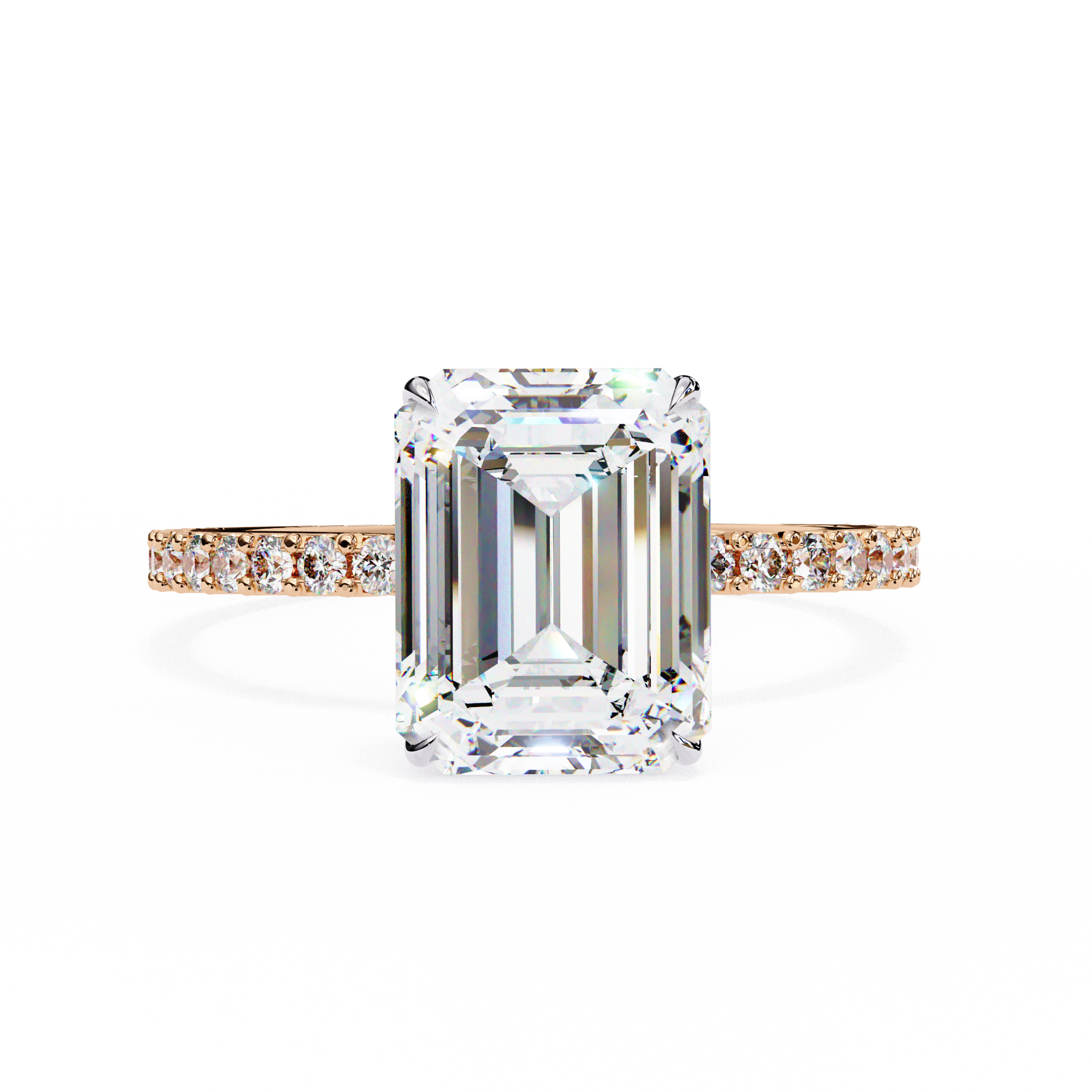 2.60 ct Emerald Eclipse Ring 9k