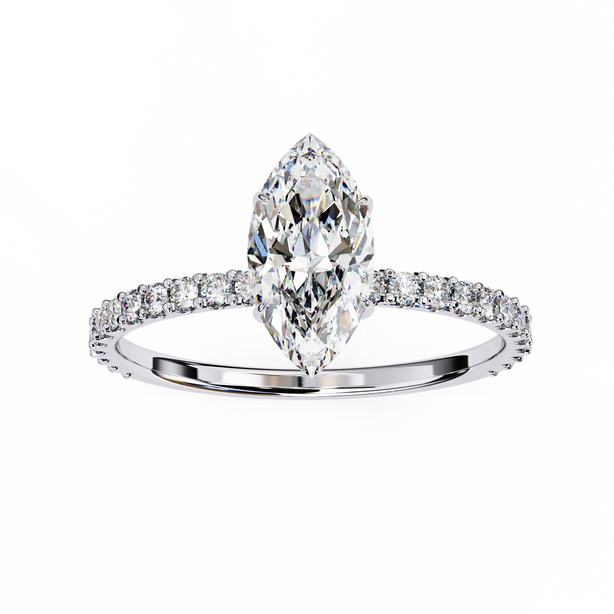 1.11 carat marquise round rings