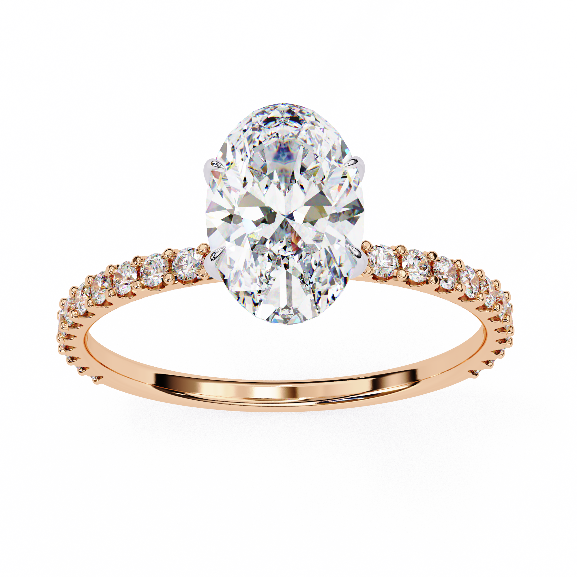 1.49 ct Oval Radiance Ring 9k