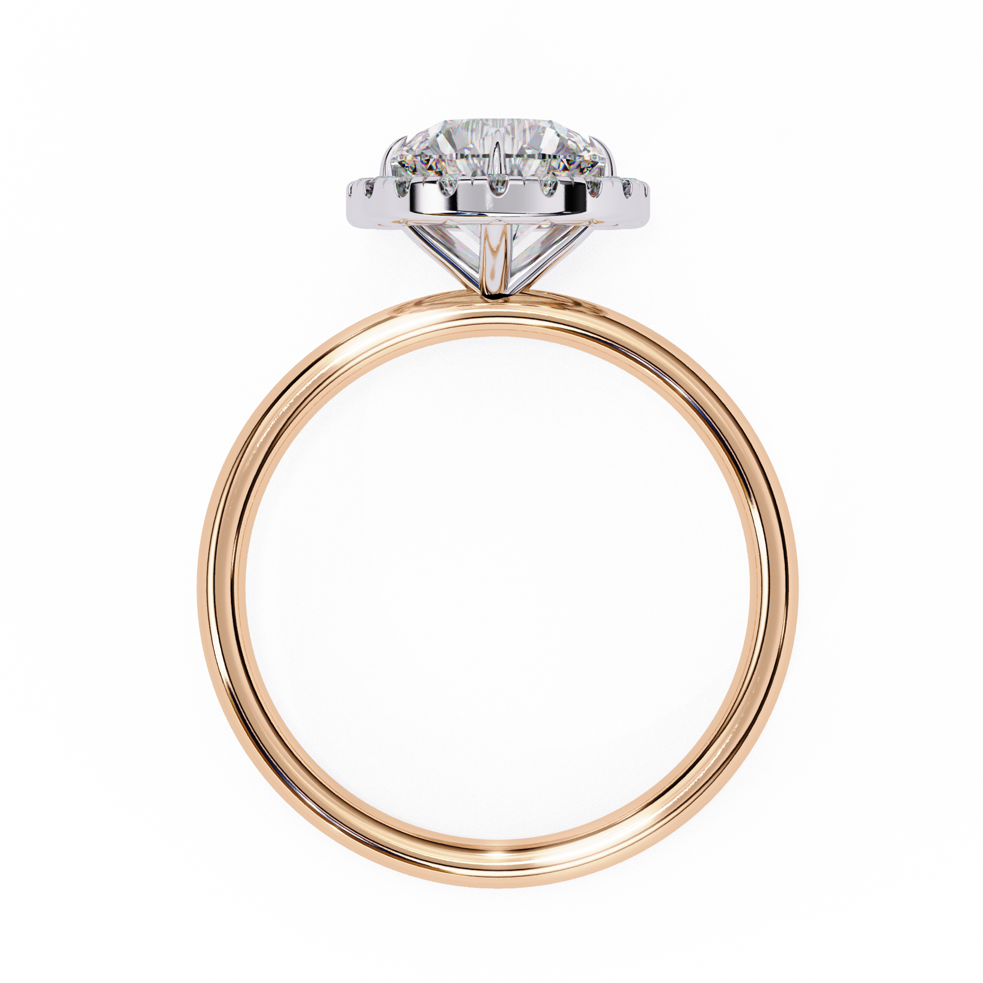 1.68 ct Luminous Round Ring 9k