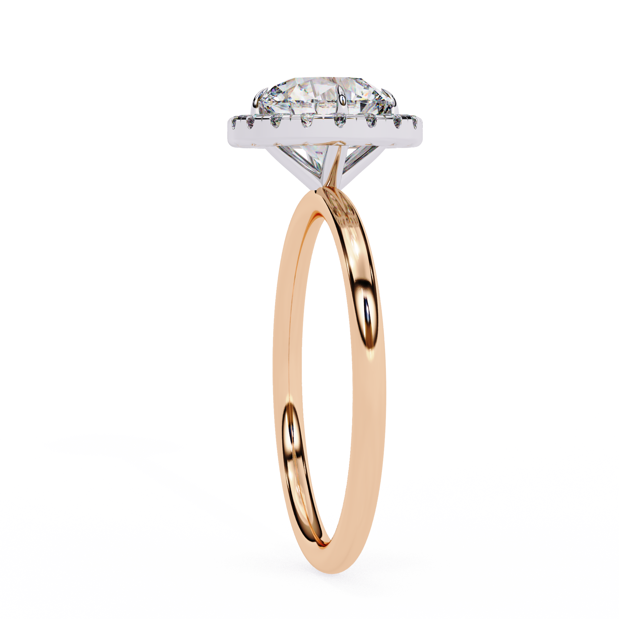 1.68 ct Luminous Round Ring 9k
