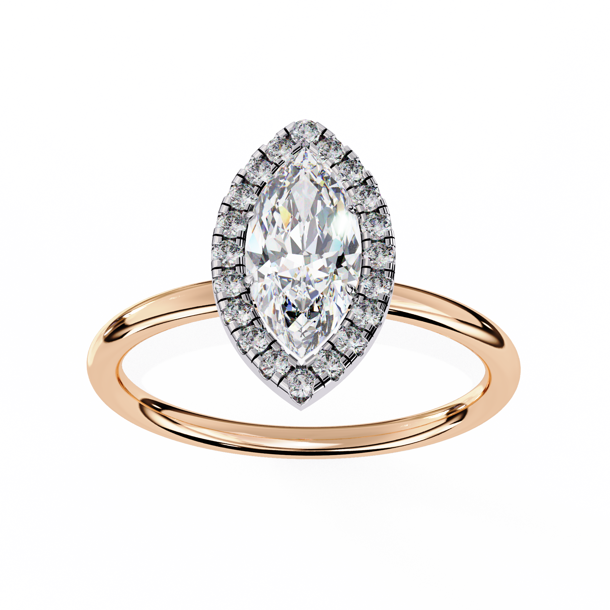 0.98 carat marquise round rings