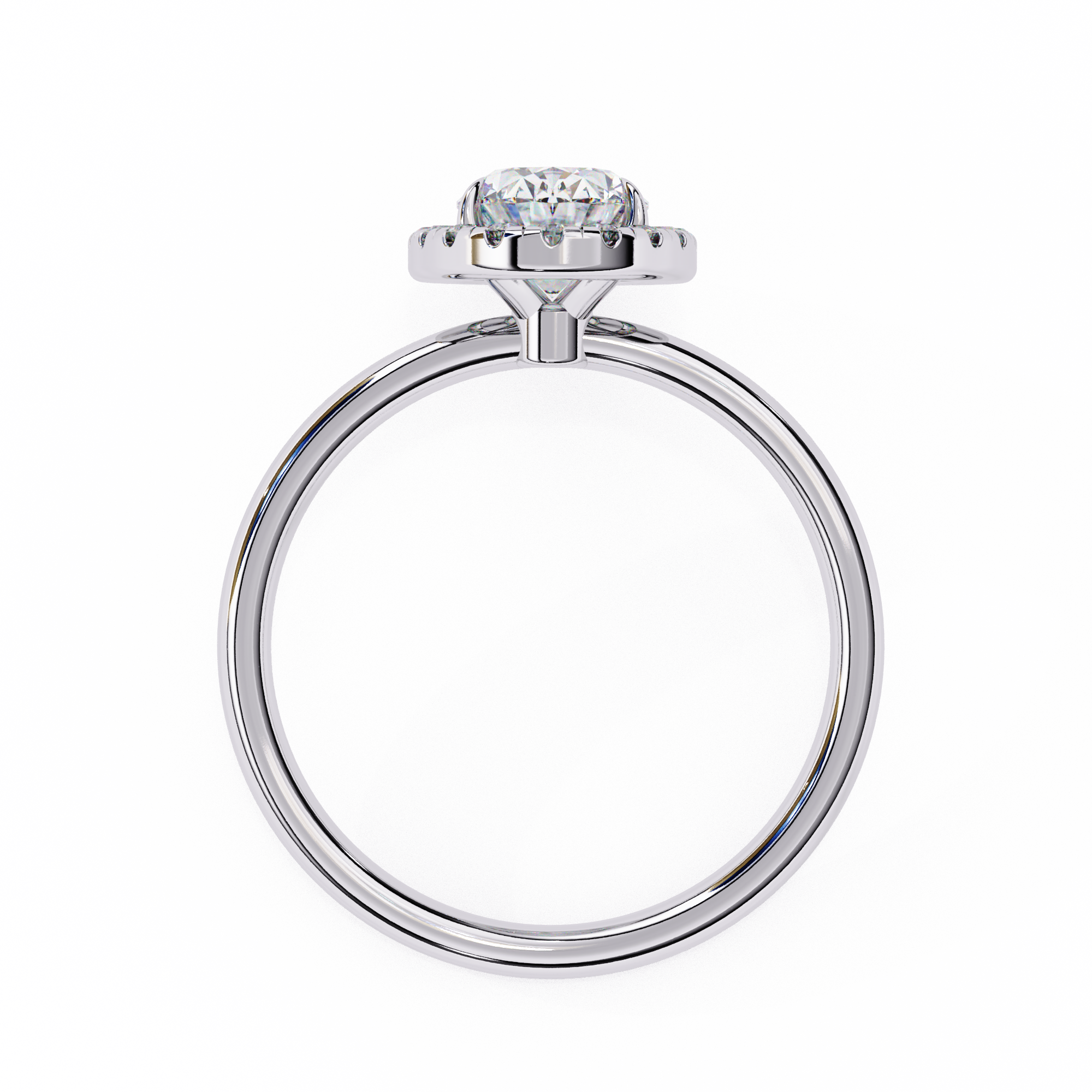 1.24 ct Dual Ellipse Harmony Ring 9k