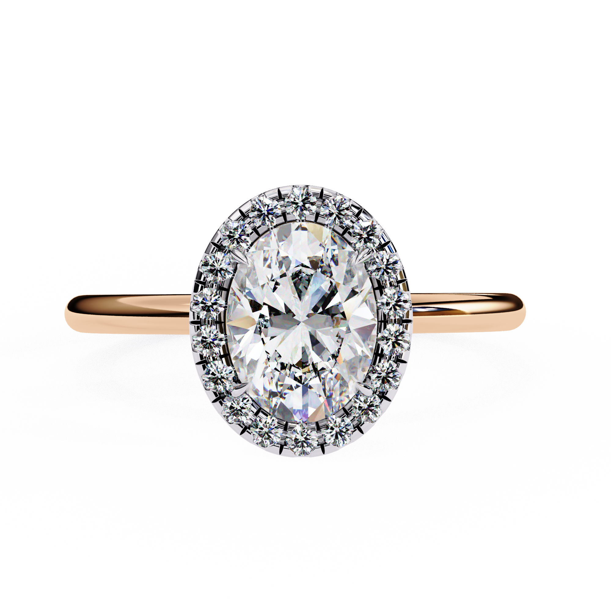 1.24 ct Dual Ellipse Harmony Ring 9k