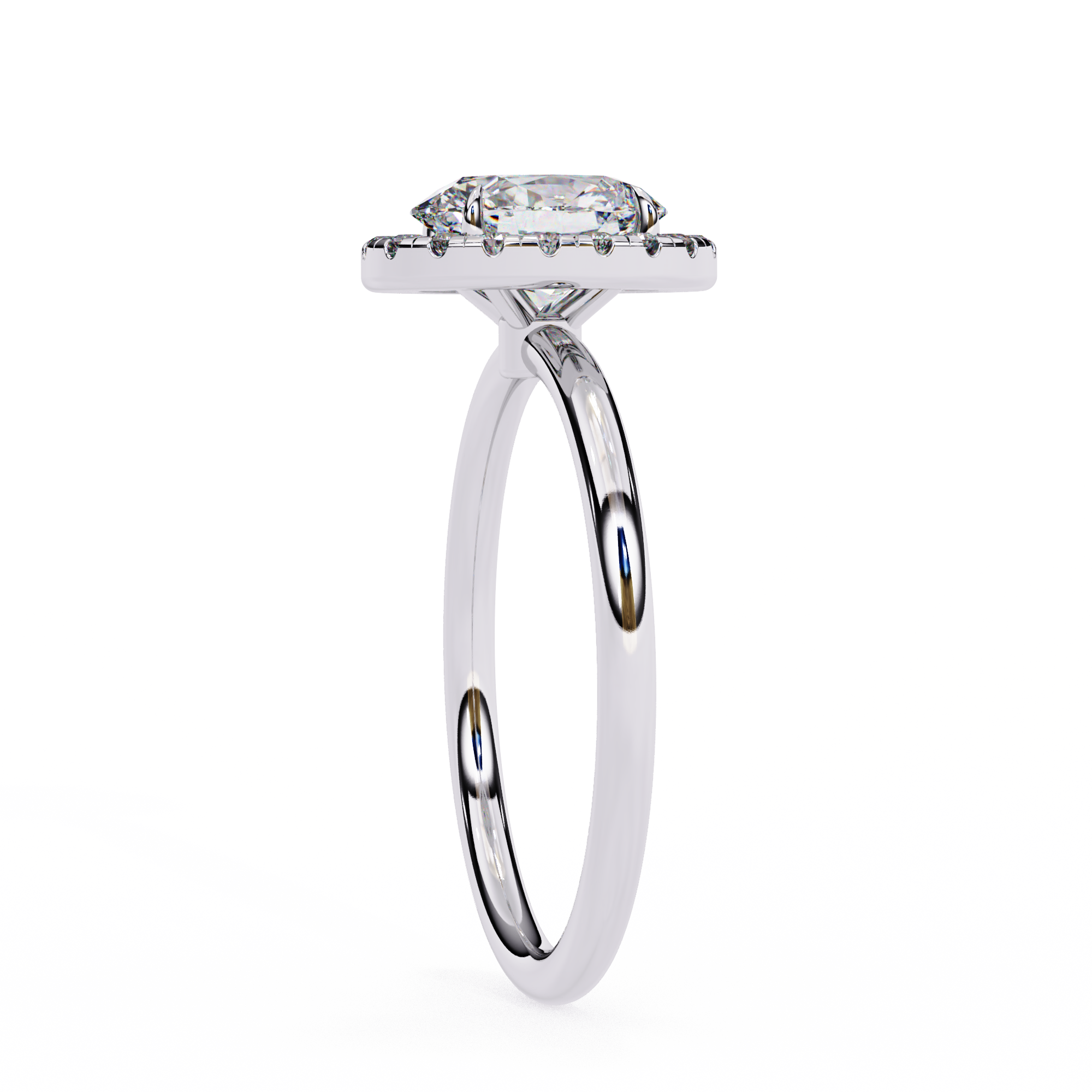 1.24 ct Dual Ellipse Harmony Ring 9k