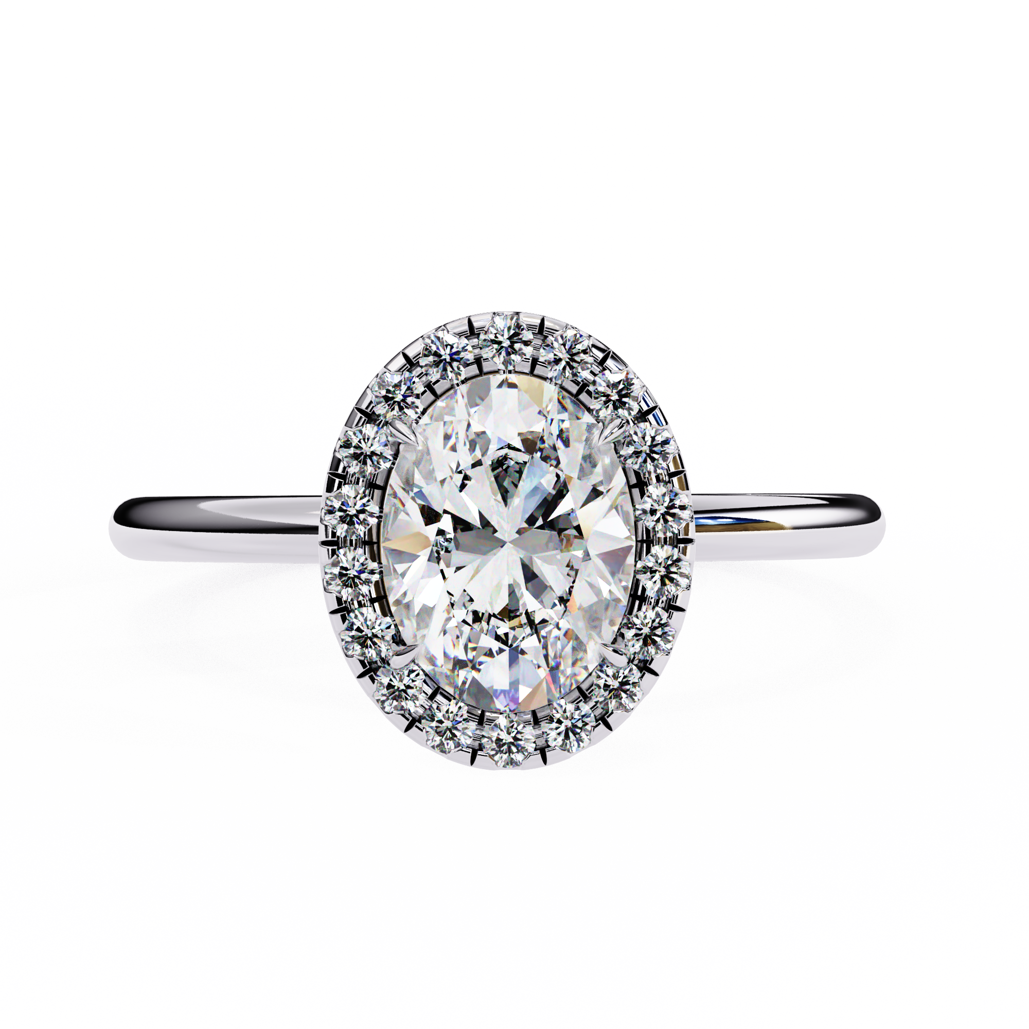 1.24 ct Dual Ellipse Harmony Ring 9k