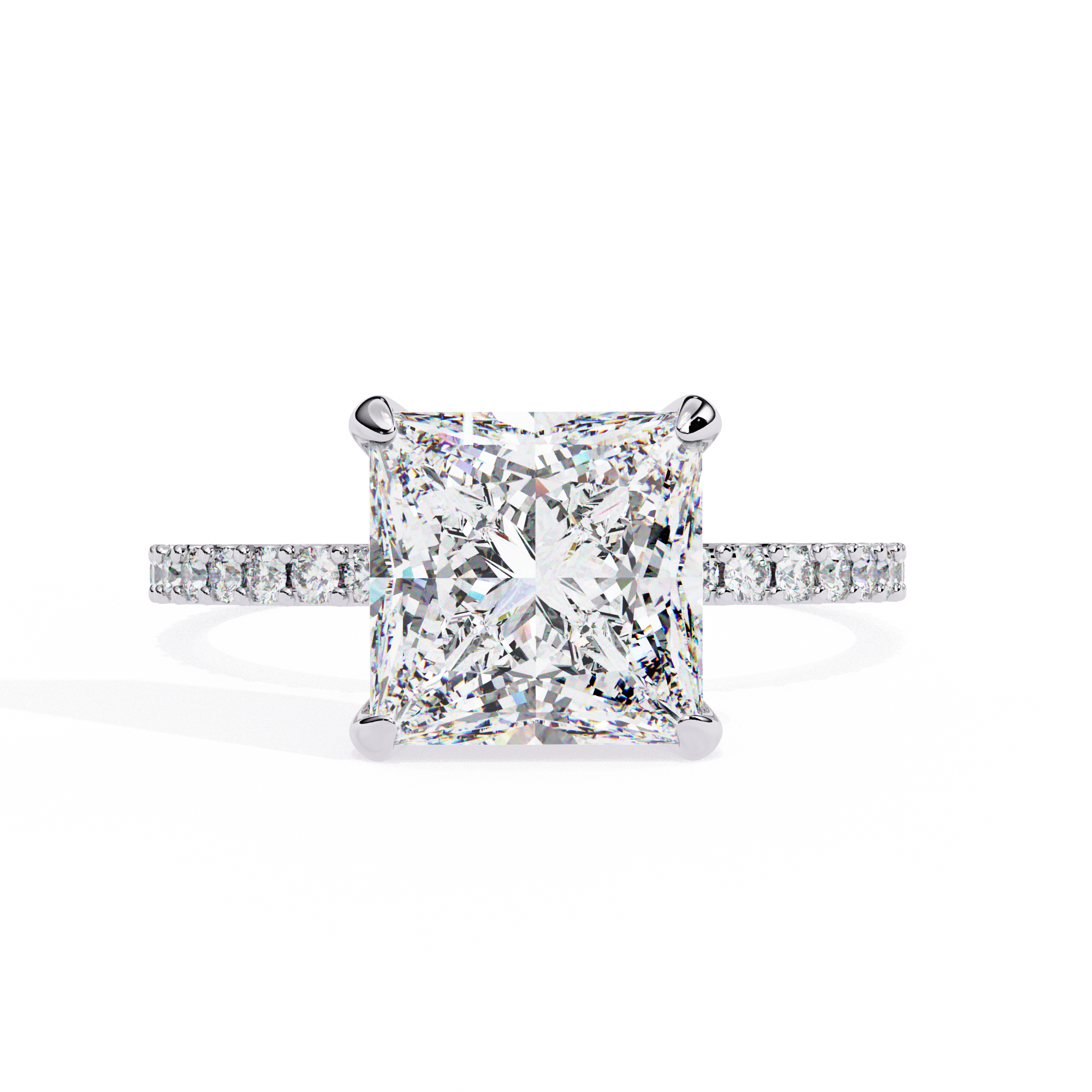 2.65 ct Eclipse Halo Ring 9k