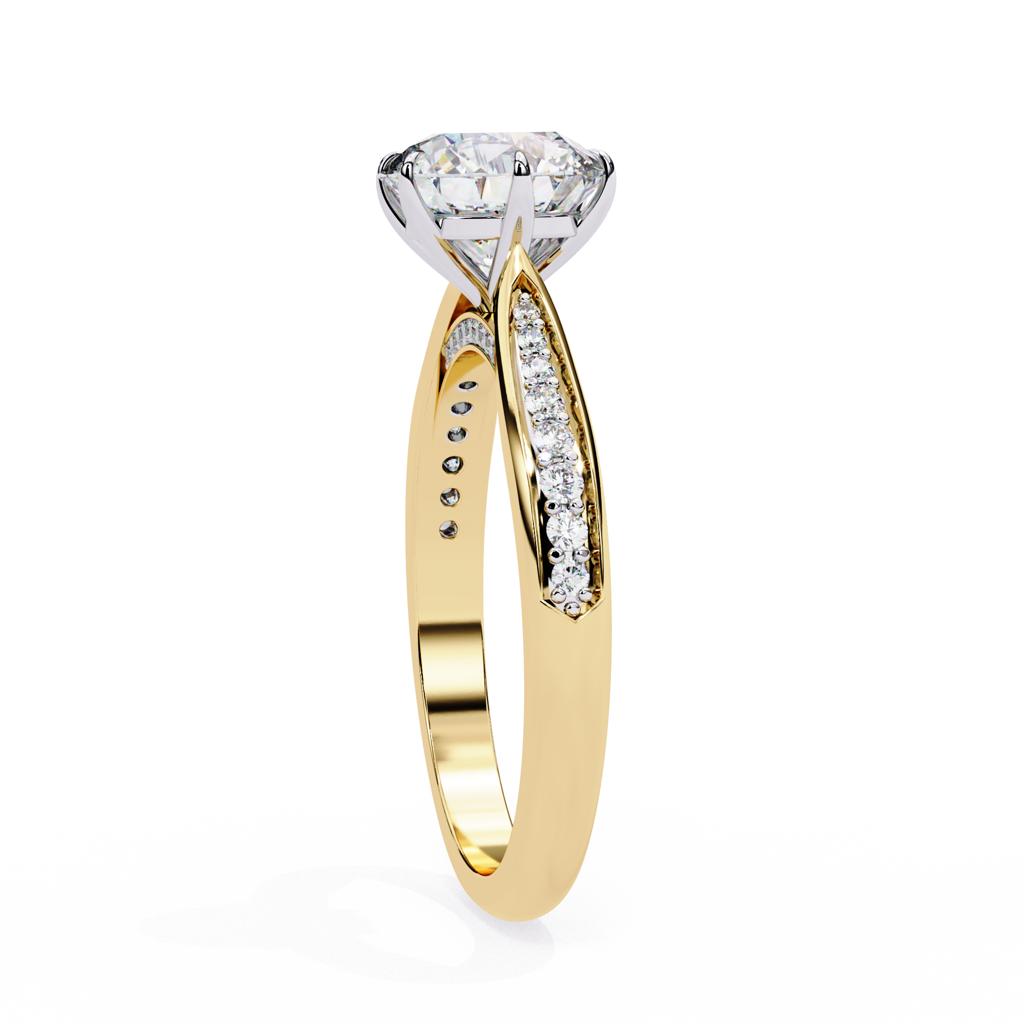 1.14 carat round rings