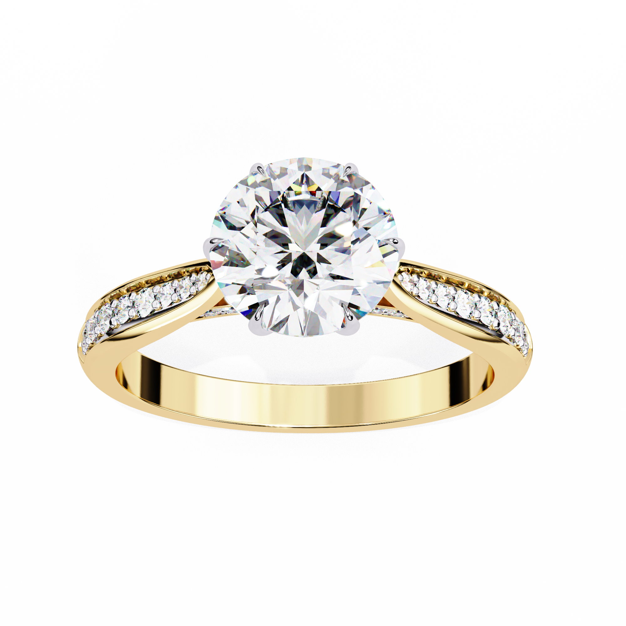 1.14 carat round rings