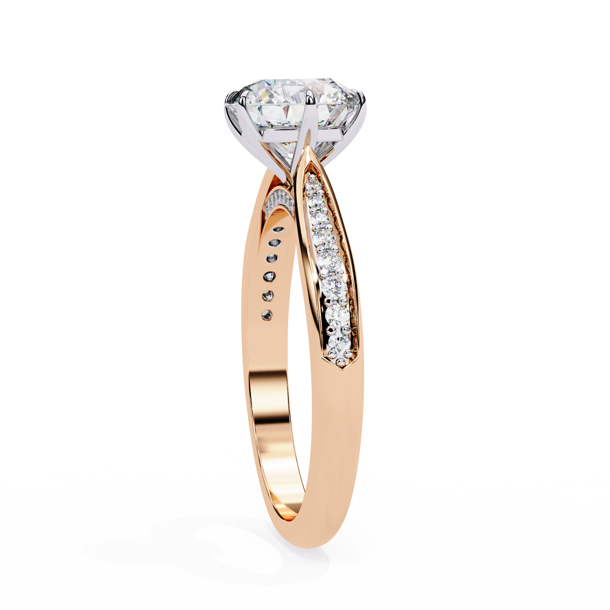 1.14 carat round rings