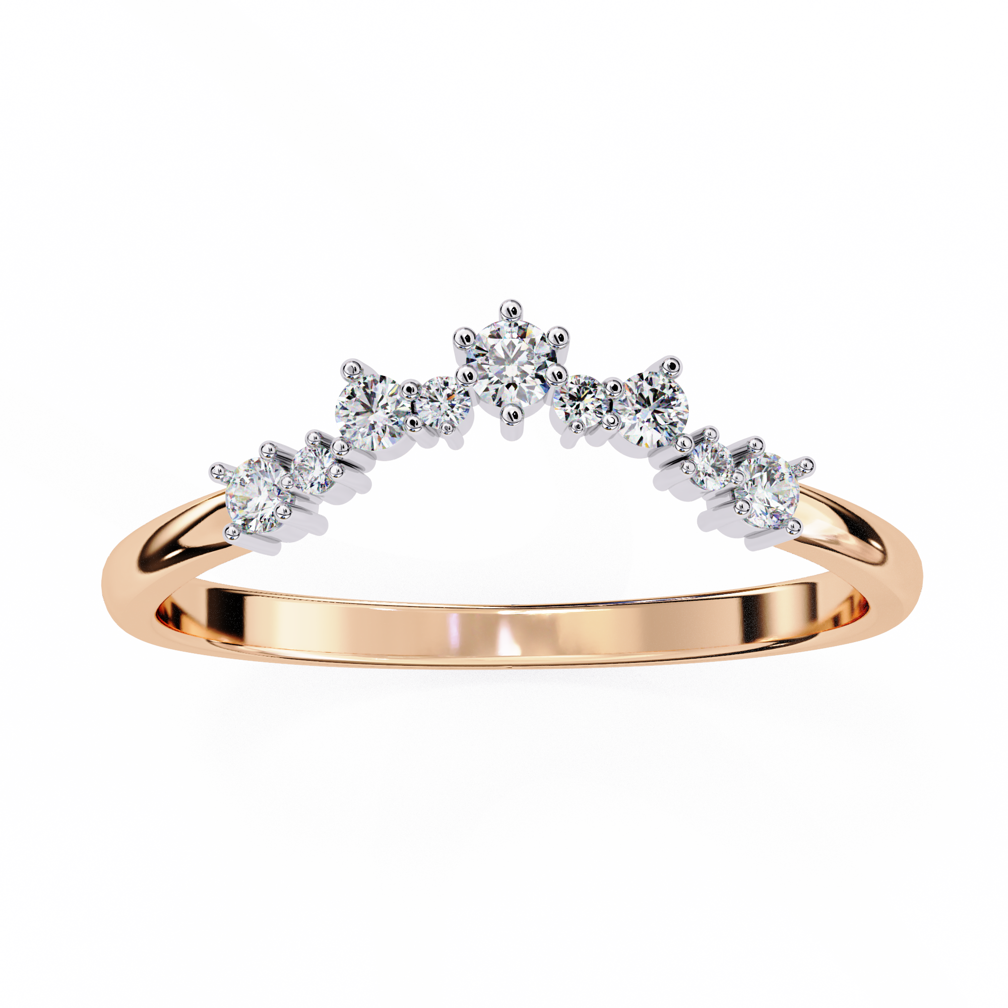 0.25 Carat Round Diamond Band