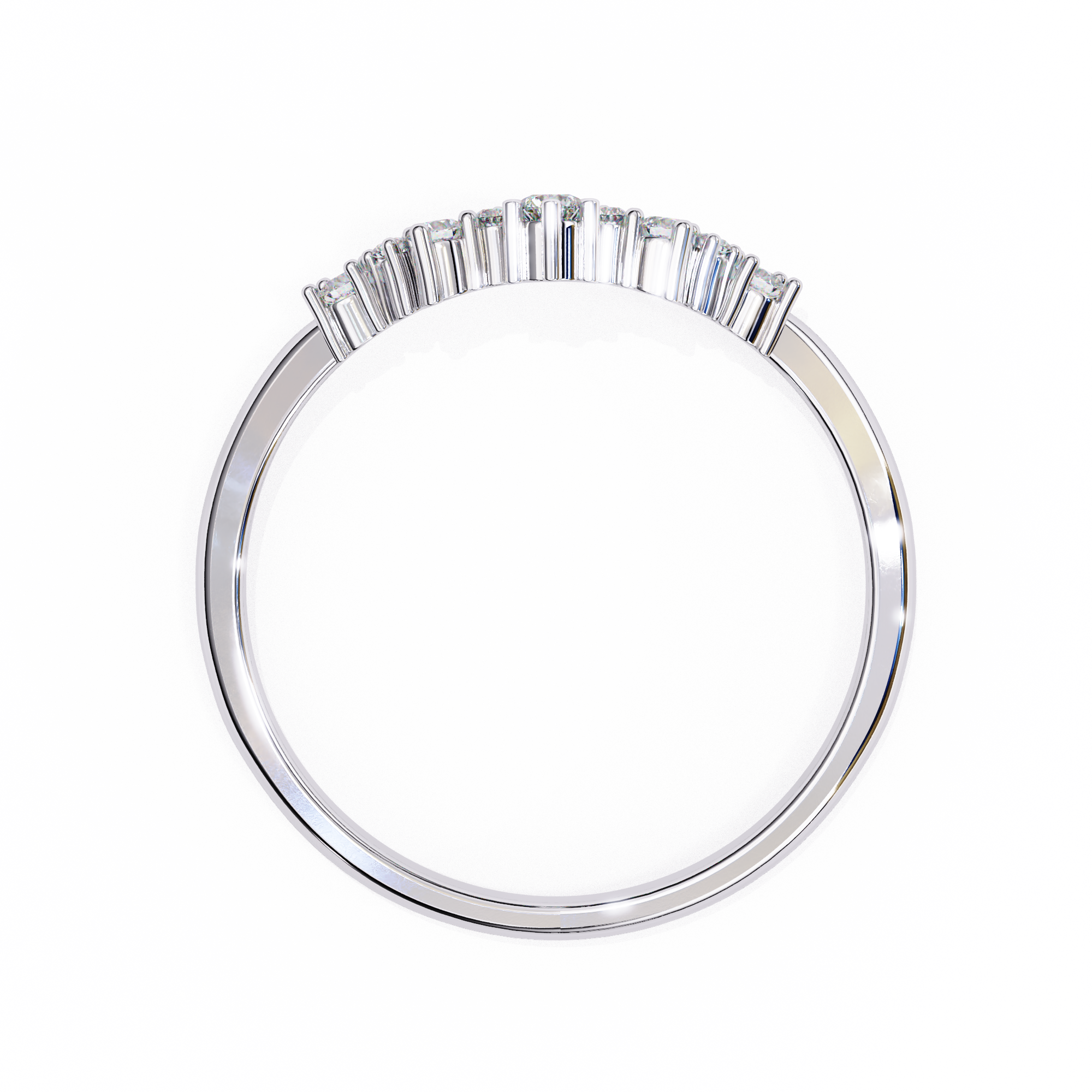 0.25 Carat Round Diamond Band