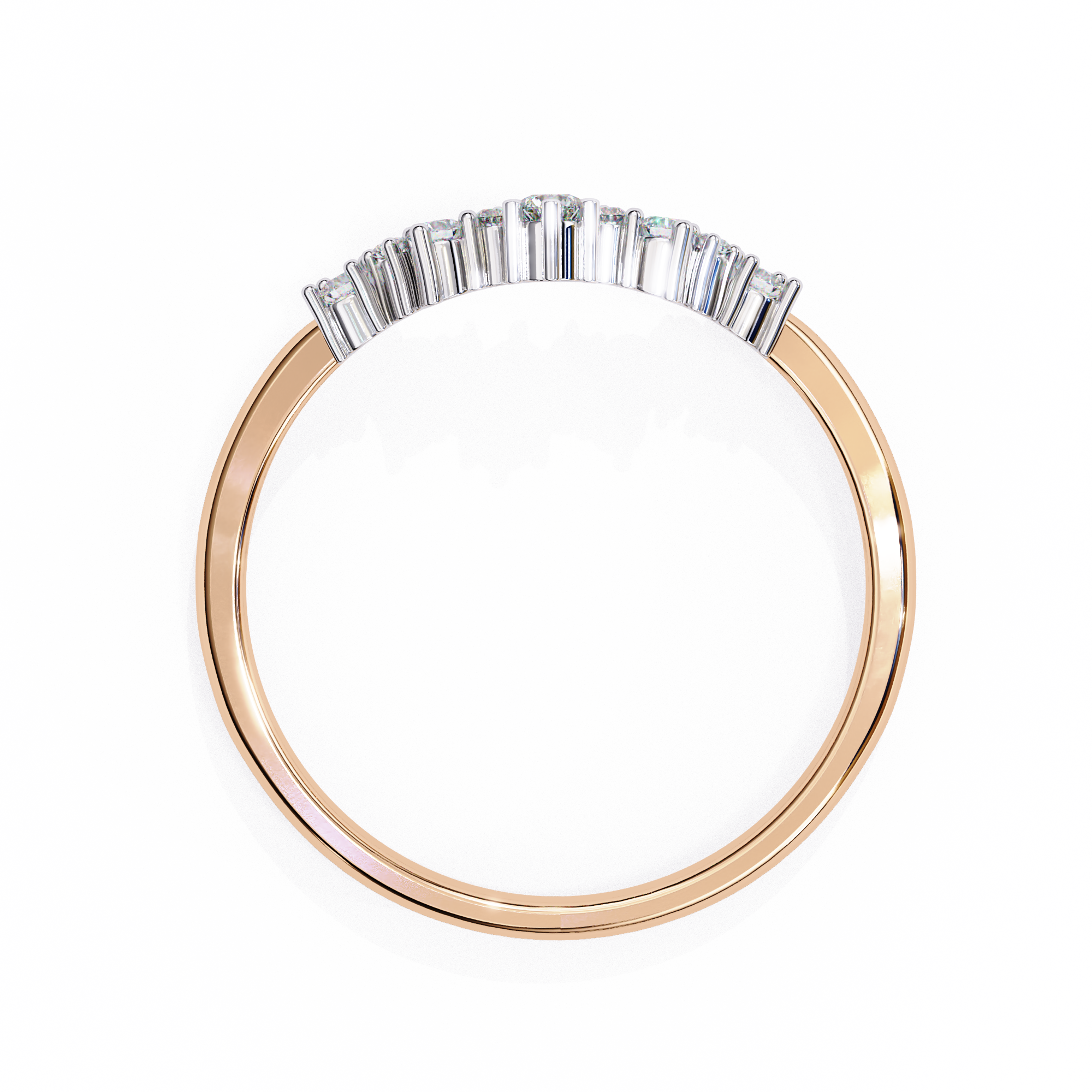 0.25 Carat Round Diamond Band