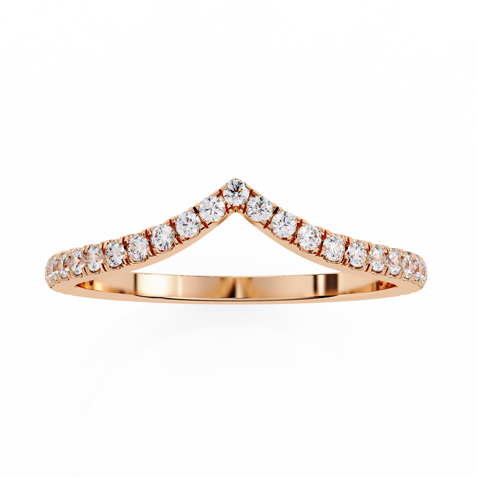 0.24 Carat Round Diamond Band