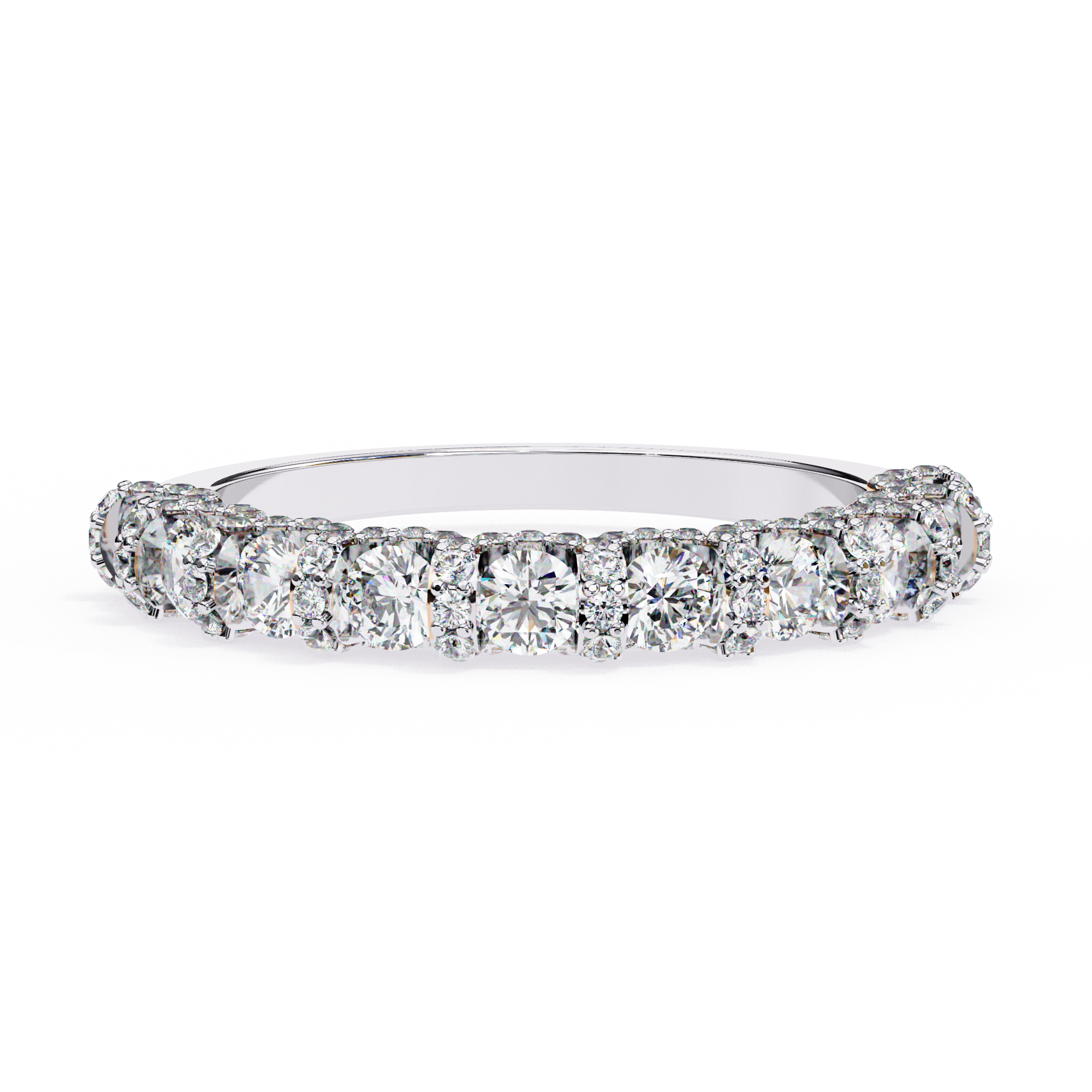 0.93 carat round band