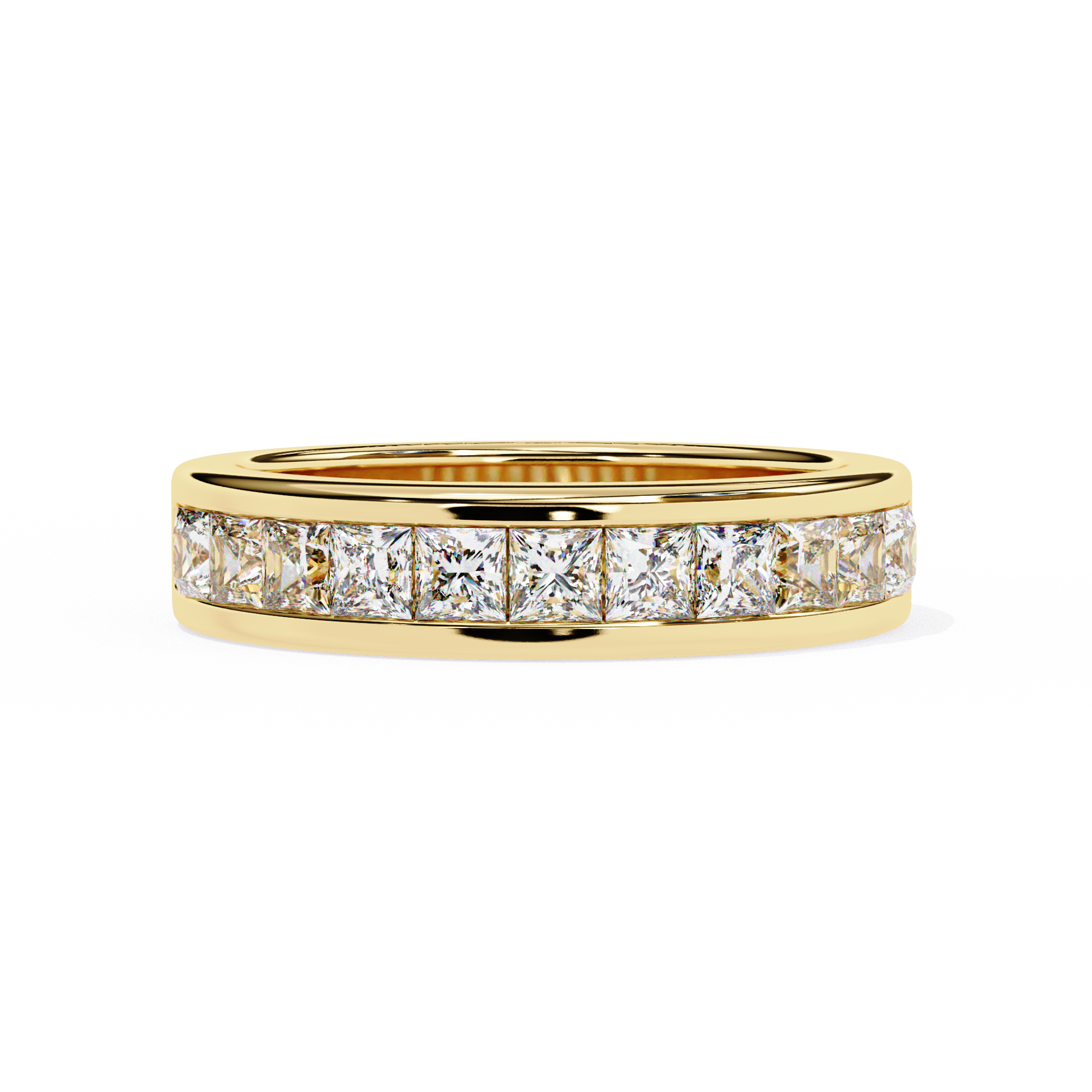 1.07 ct Princess Radiance Band 9k