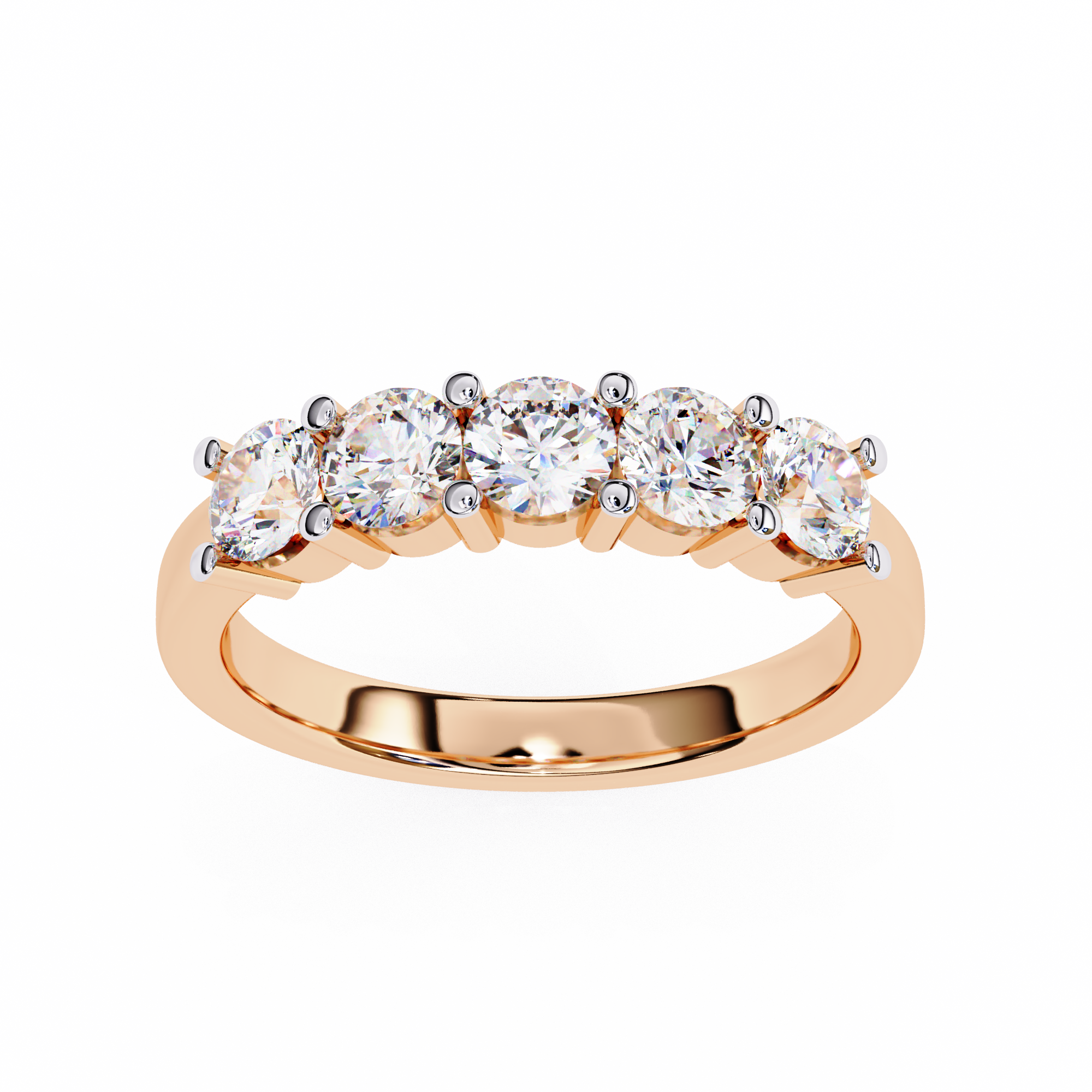 1.03 carat round band