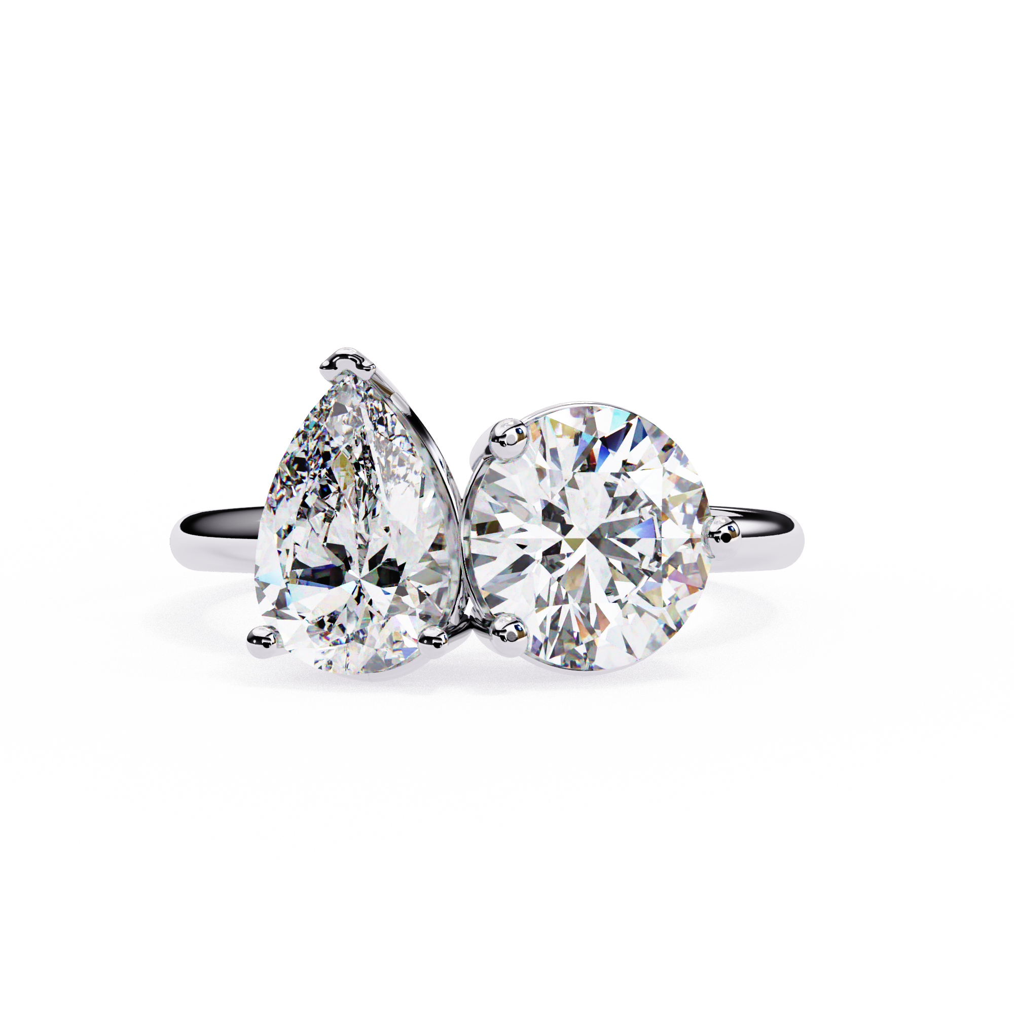 3.80 ct Opulent Cascade Ring 9k