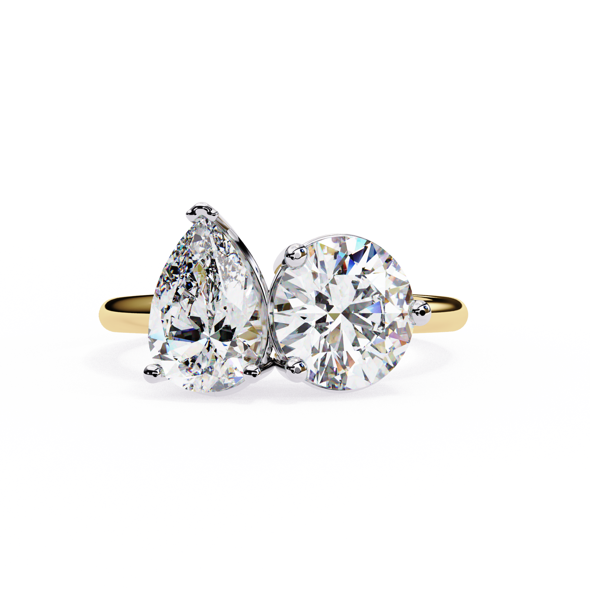 3.80 ct Opulent Cascade Ring 9k