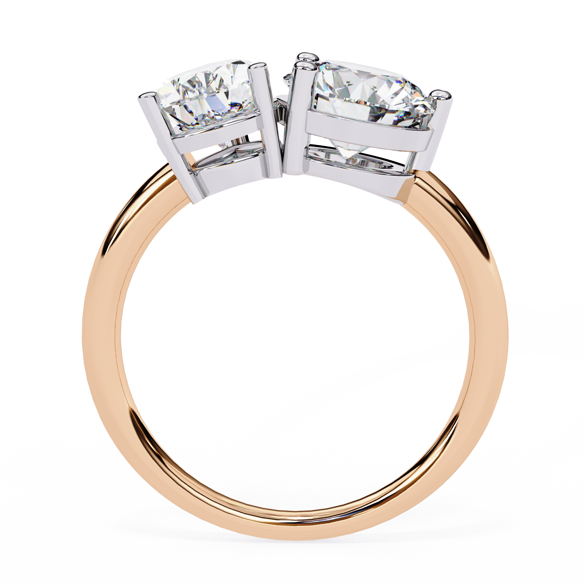 3.80 ct Opulent Cascade Ring 9k