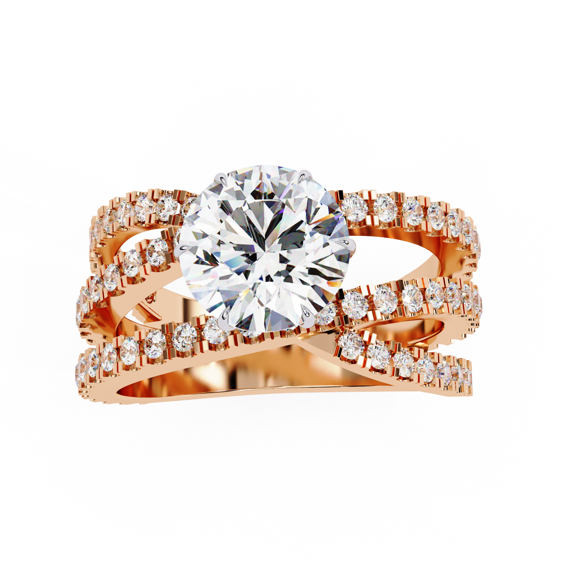 1.63 carat round rings